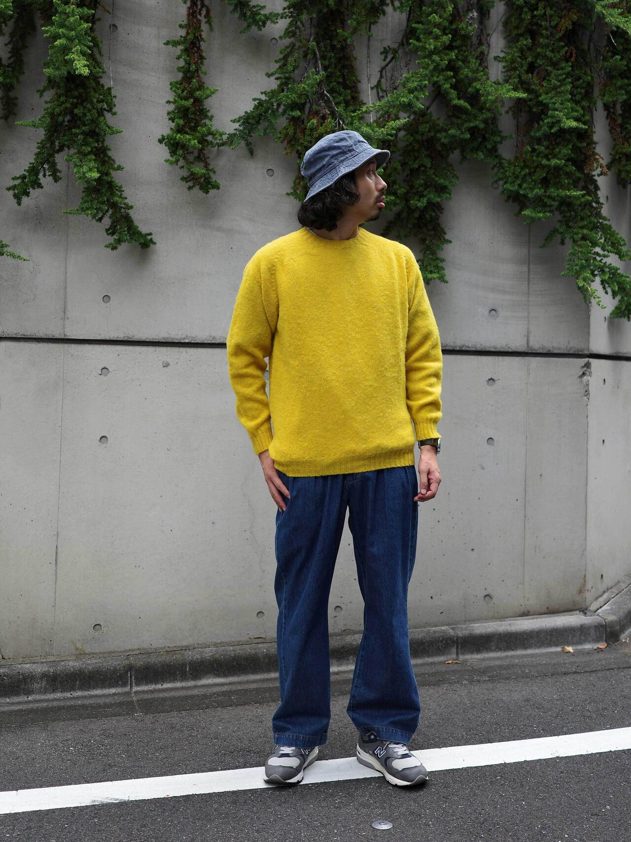 INVERALLAN/インバーアラン 別注SHAGGY CREW SHETLAND SWEATER