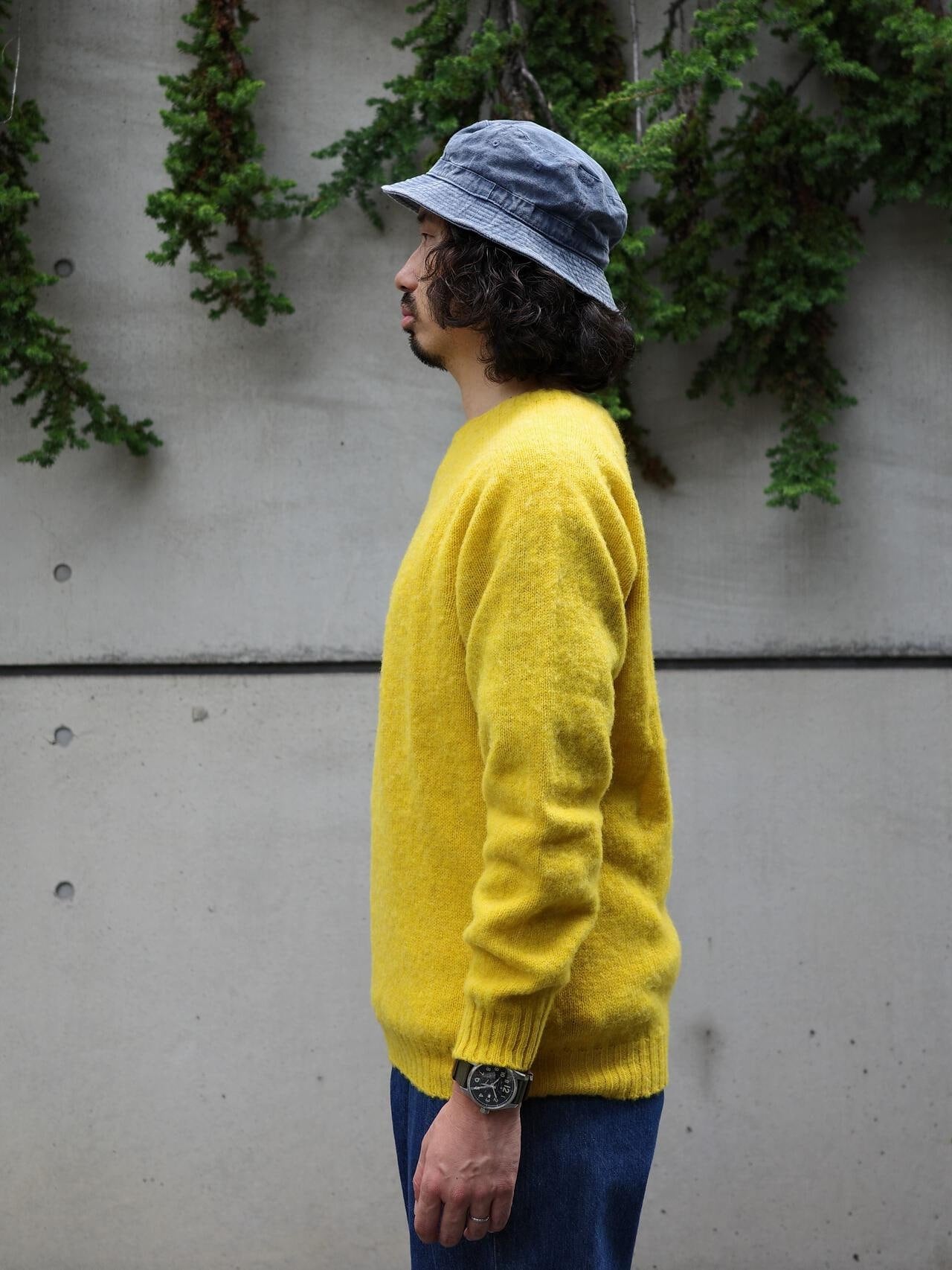 INVERALLAN/インバーアラン 別注SHAGGY CREW SHETLAND SWEATER