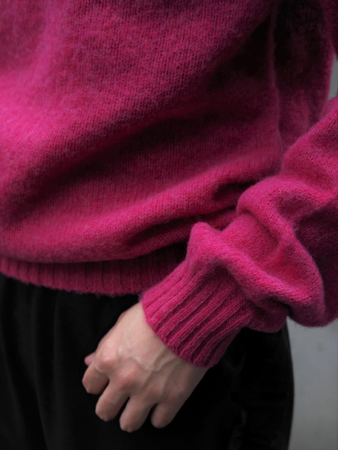 INVERALLAN/インバーアラン 別注SHAGGY CREW SHETLAND SWEATER
