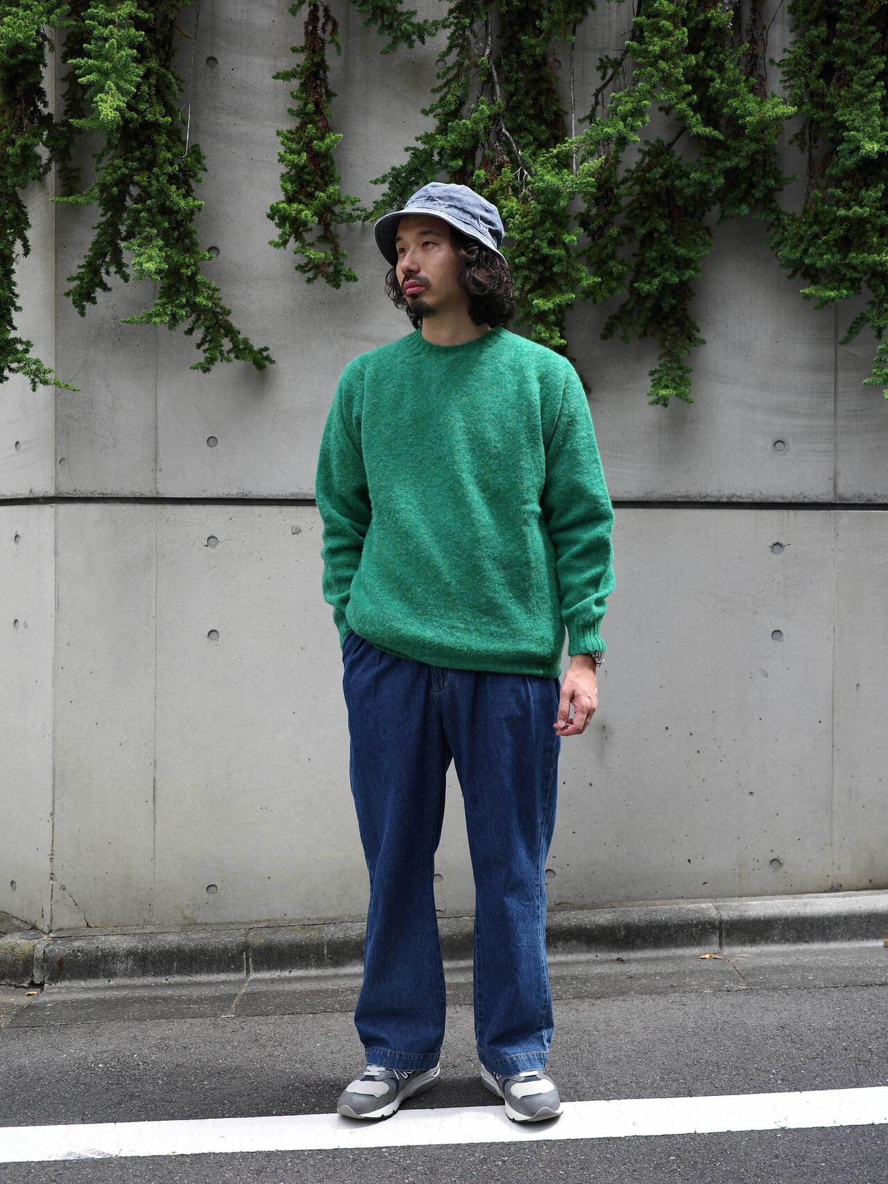 INVERALLAN/インバーアラン 別注SHAGGY CREW SHETLAND SWEATER