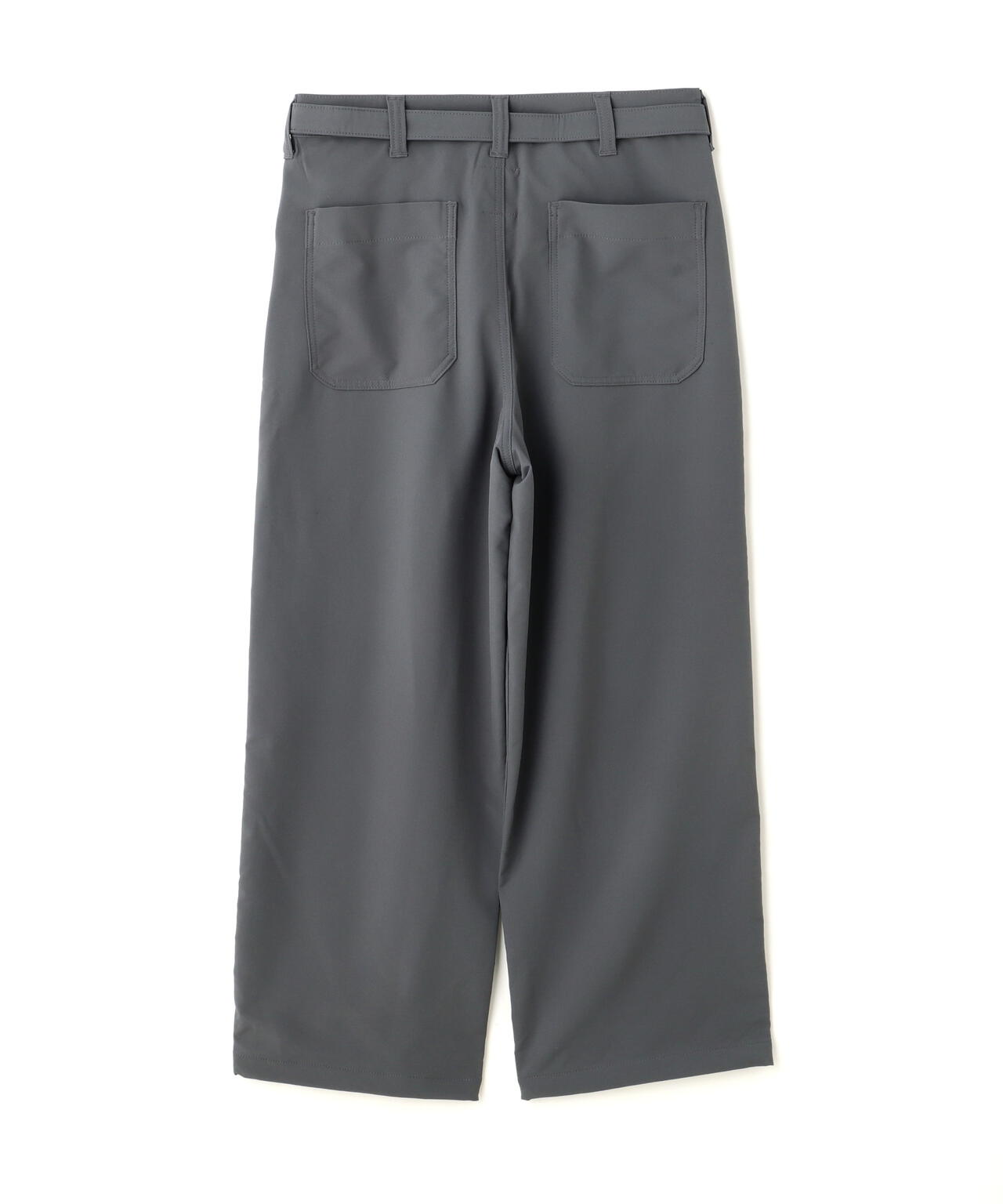 B omnivore STRETCH POLYESTER BELT LOOSE PANTS