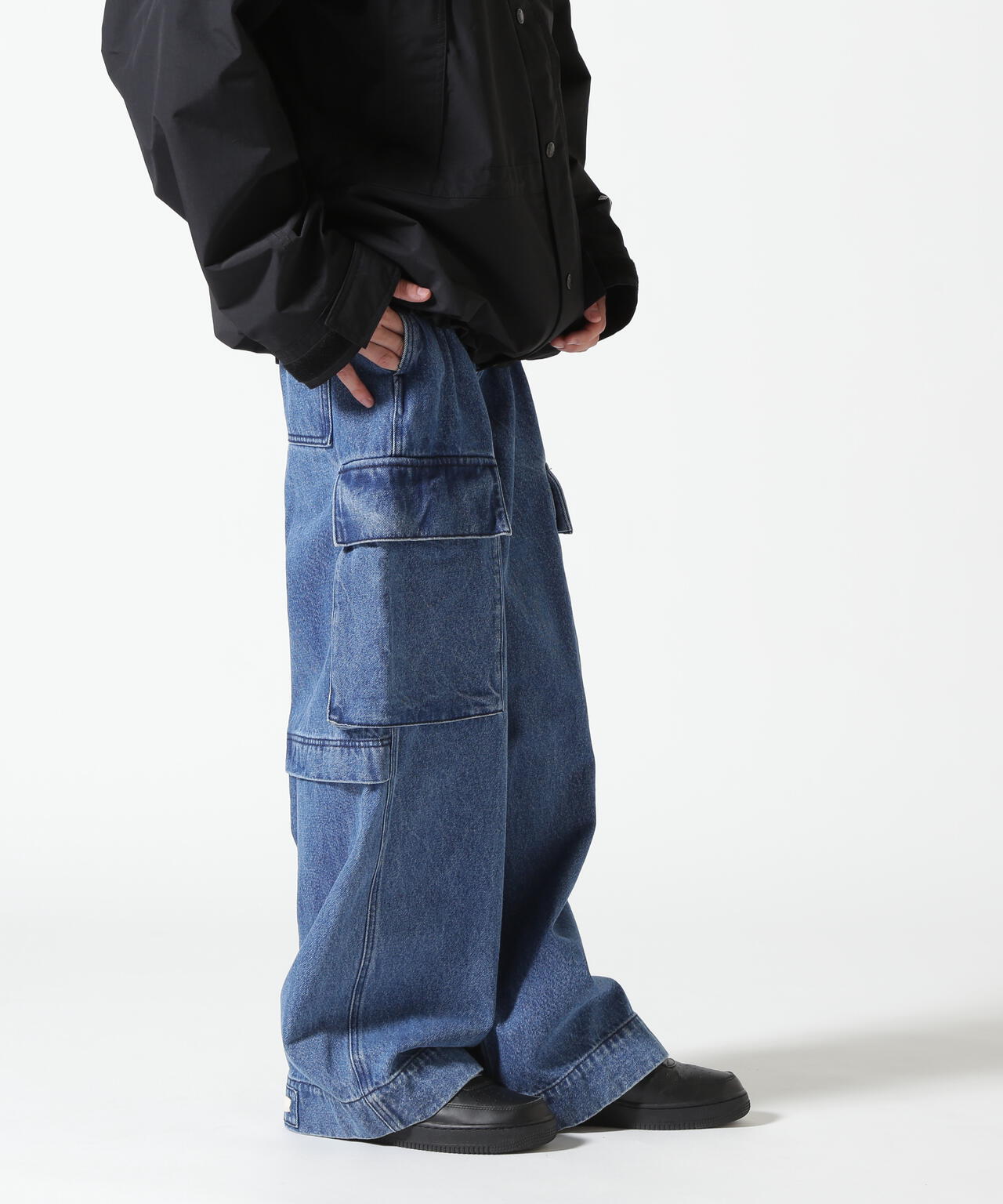 B omnivore/ビーオムニボー DENIM CARGO PANTS
