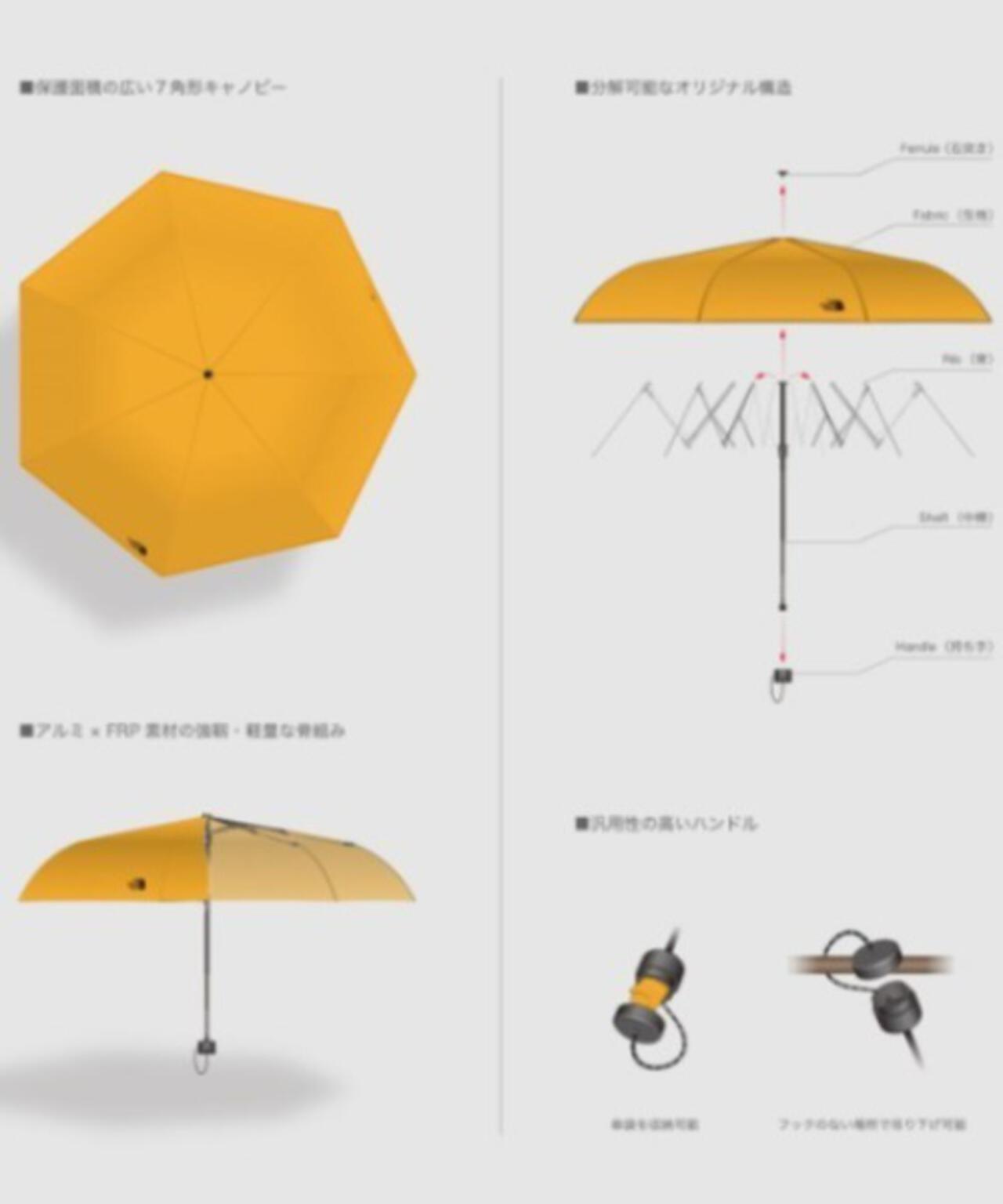 THE NORTH FACE/ザ・ノース・フェイス Module Umbrella 折り畳み傘