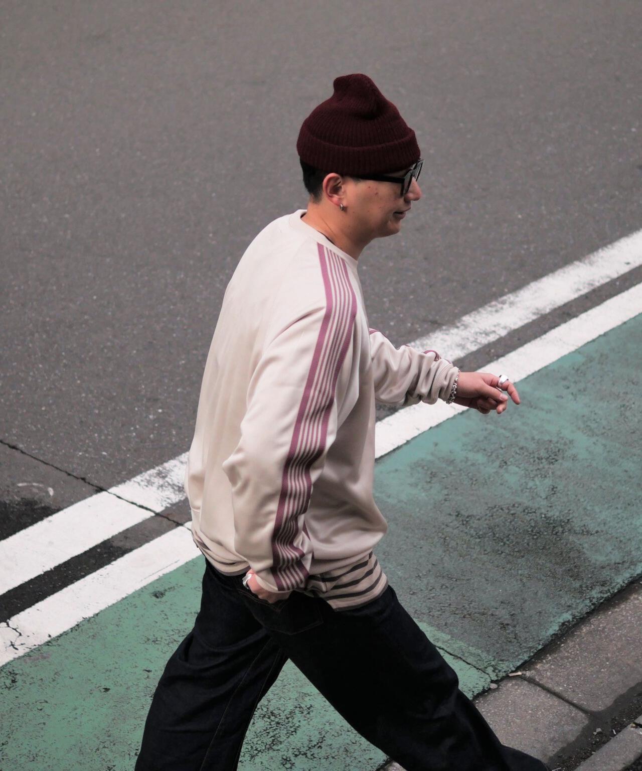 Needles/ニードルズ Track Crew Neck Sh-Poly Smooth
