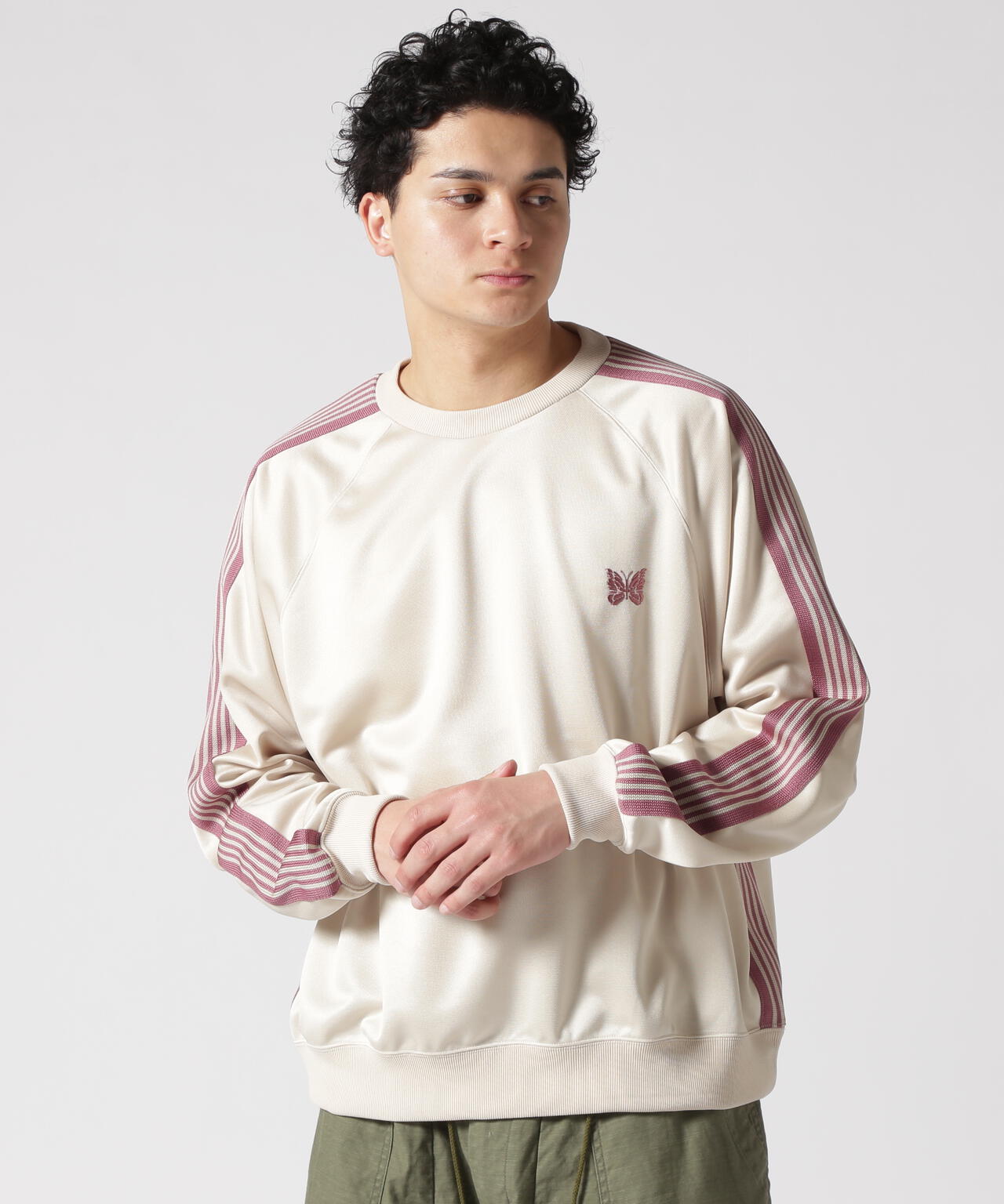 Needles/ニードルズ Track Crew Neck Sh-Poly Smooth