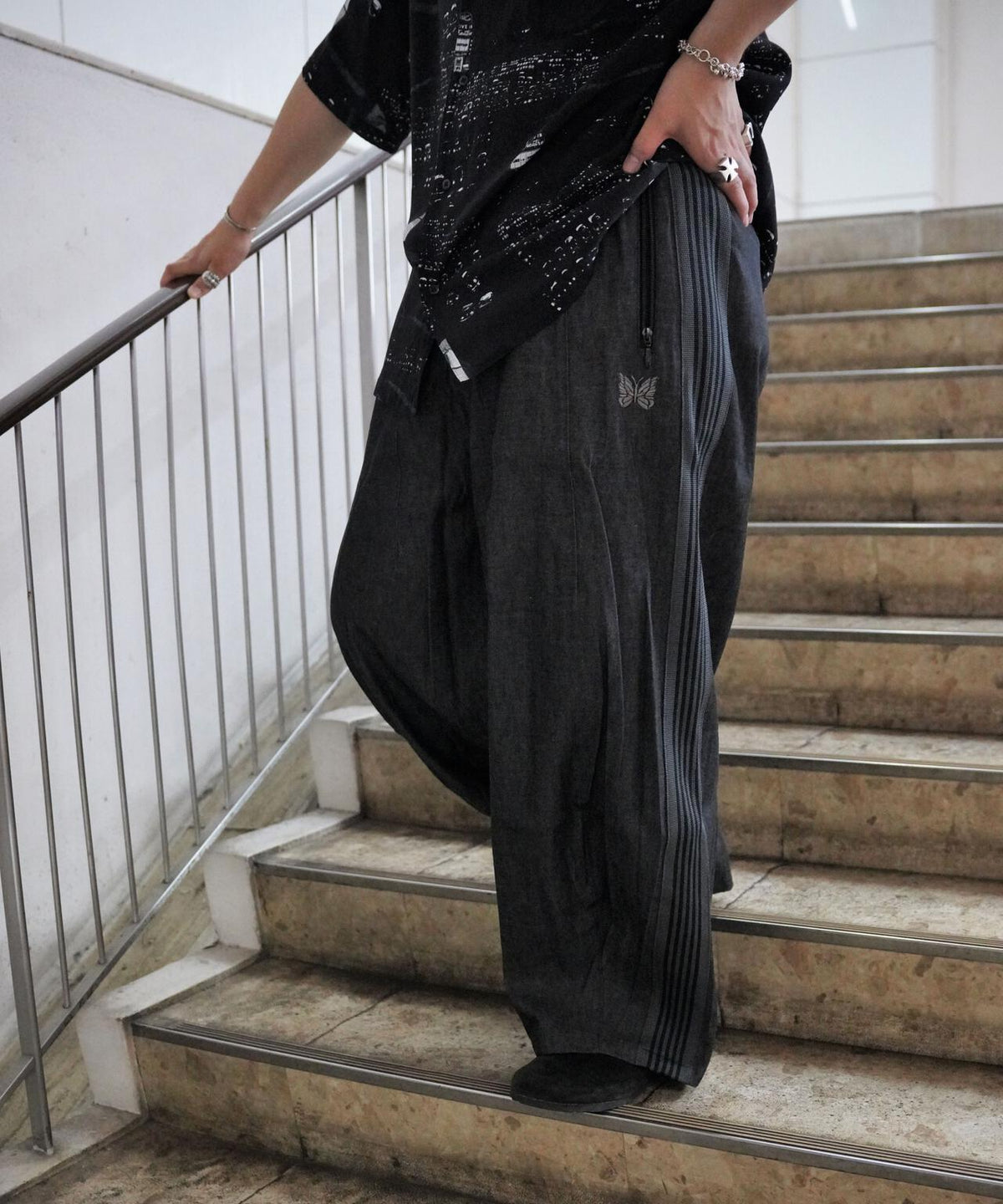 Needles/ニードルズ 別注H.D. Track Pant - DENIM