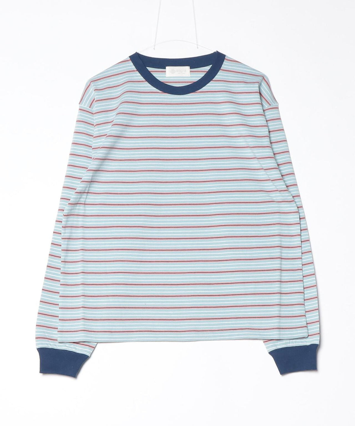SOGLIA/ソリア OPEN END MULTI BORDER L/S TEE ボーダーT