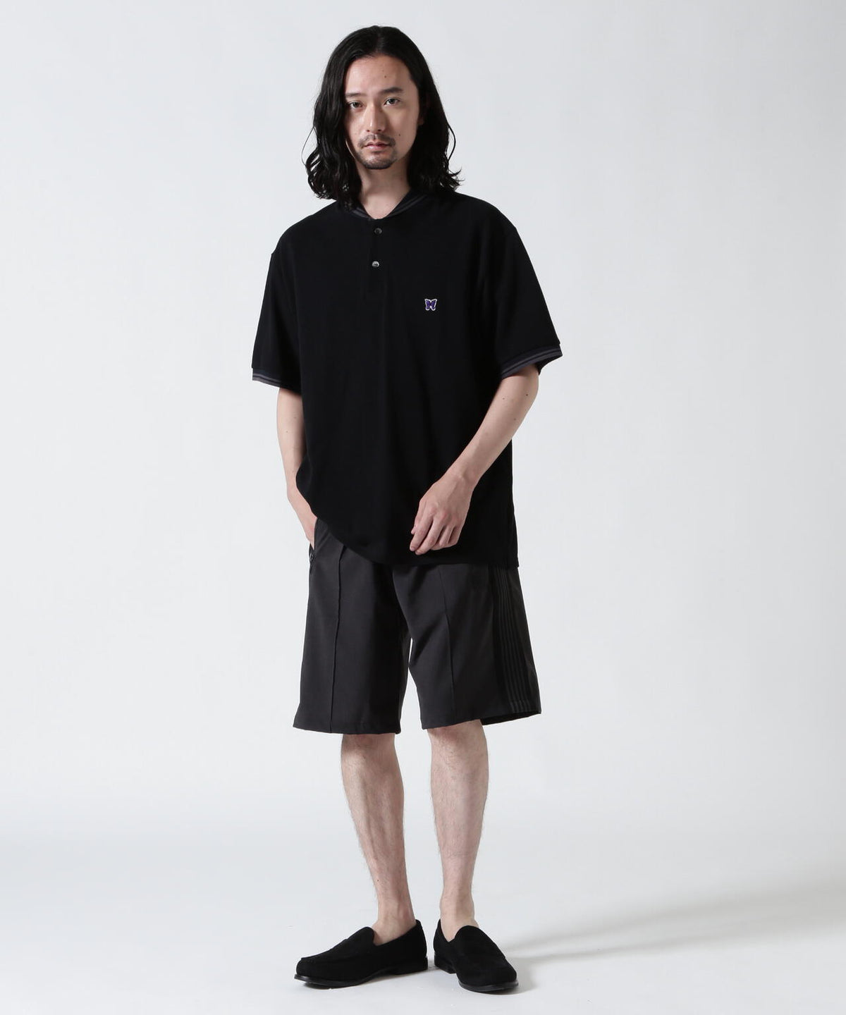 Needles/ニードルズ 別注Shawl Collar S/S Polo - Cotton Pique