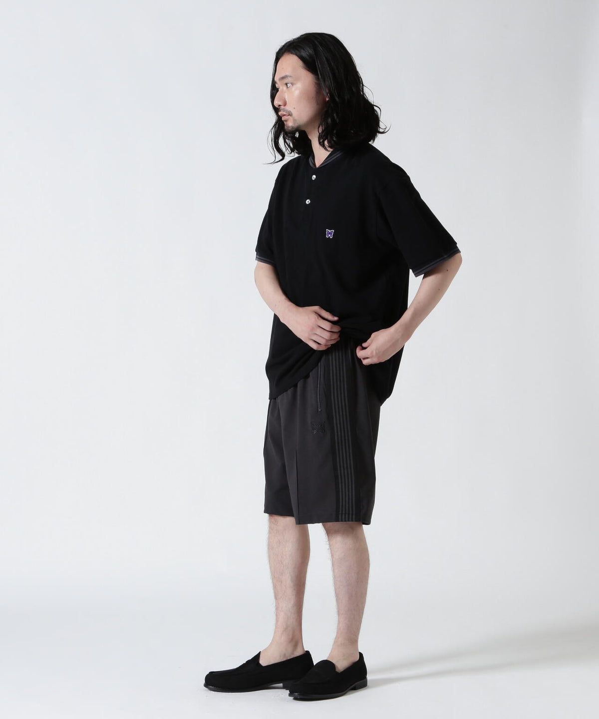 Needles/ニードルズ 別注Shawl Collar S/S Polo - Cotton Pique