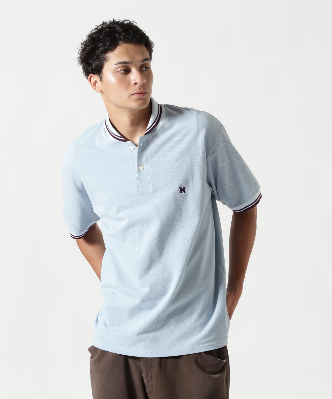 Needles/ニードルズ 別注Shawl Collar S/S Polo - Cotton Pique