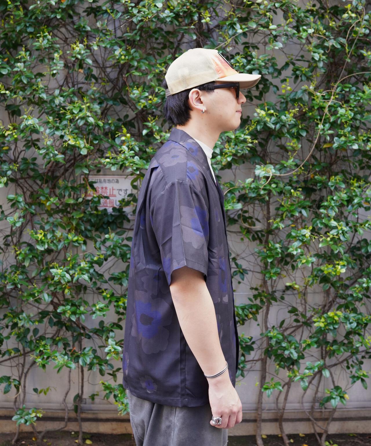 B omnivore/ビーオムニボー FLOWER S/S SHIRT