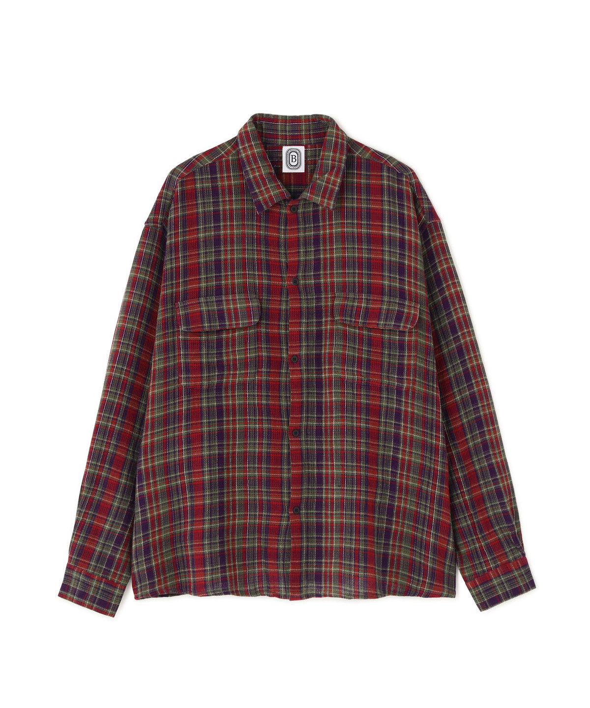 B omnivore/ビーオムニボー PLAID PATTERN SHIRT