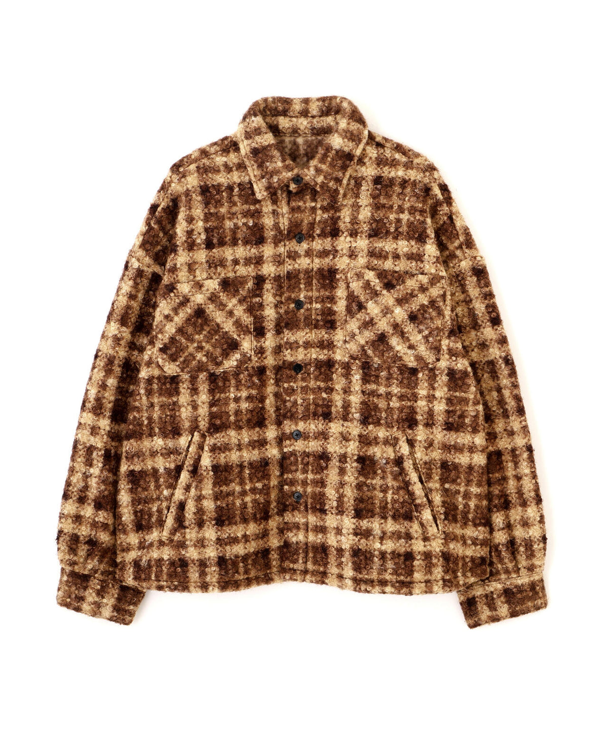 B omnivore/ビーオムニボー BOUCLE SHIRT ブークレシャツ