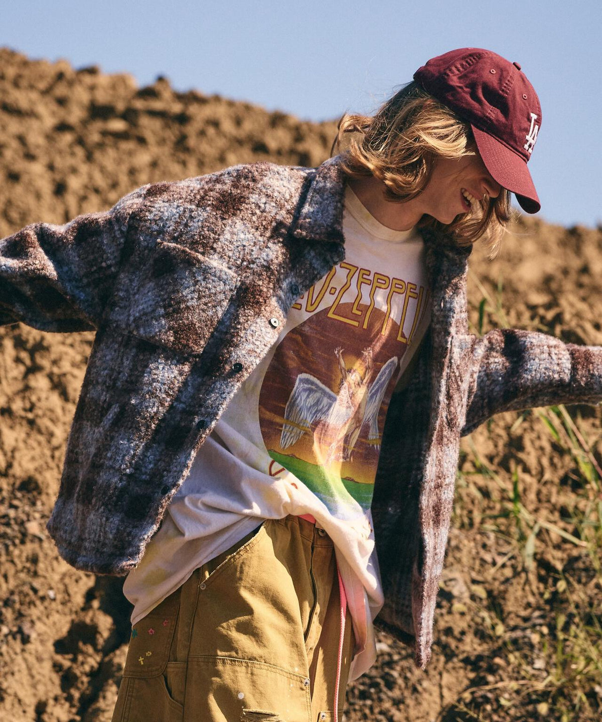 B omnivore/ビーオムニボー BOUCLE SHIRT ブークレシャツ