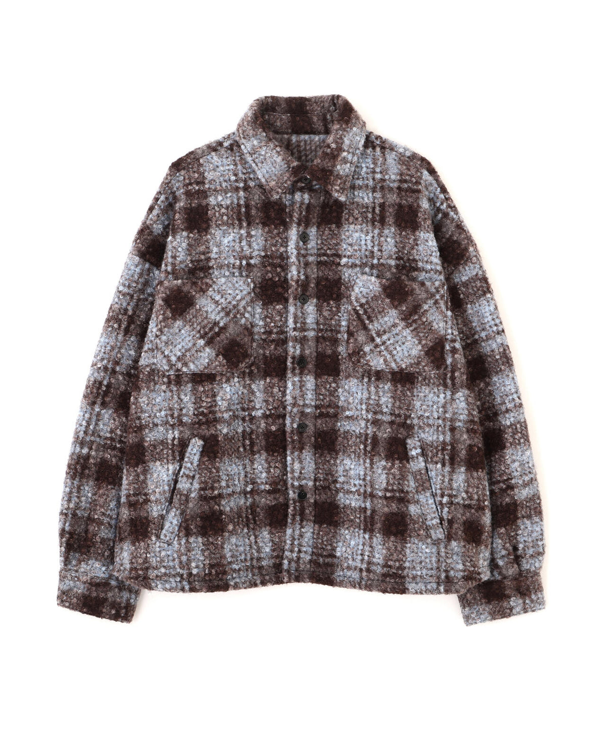 B omnivore/ビーオムニボー BOUCLE SHIRT ブークレシャツ
