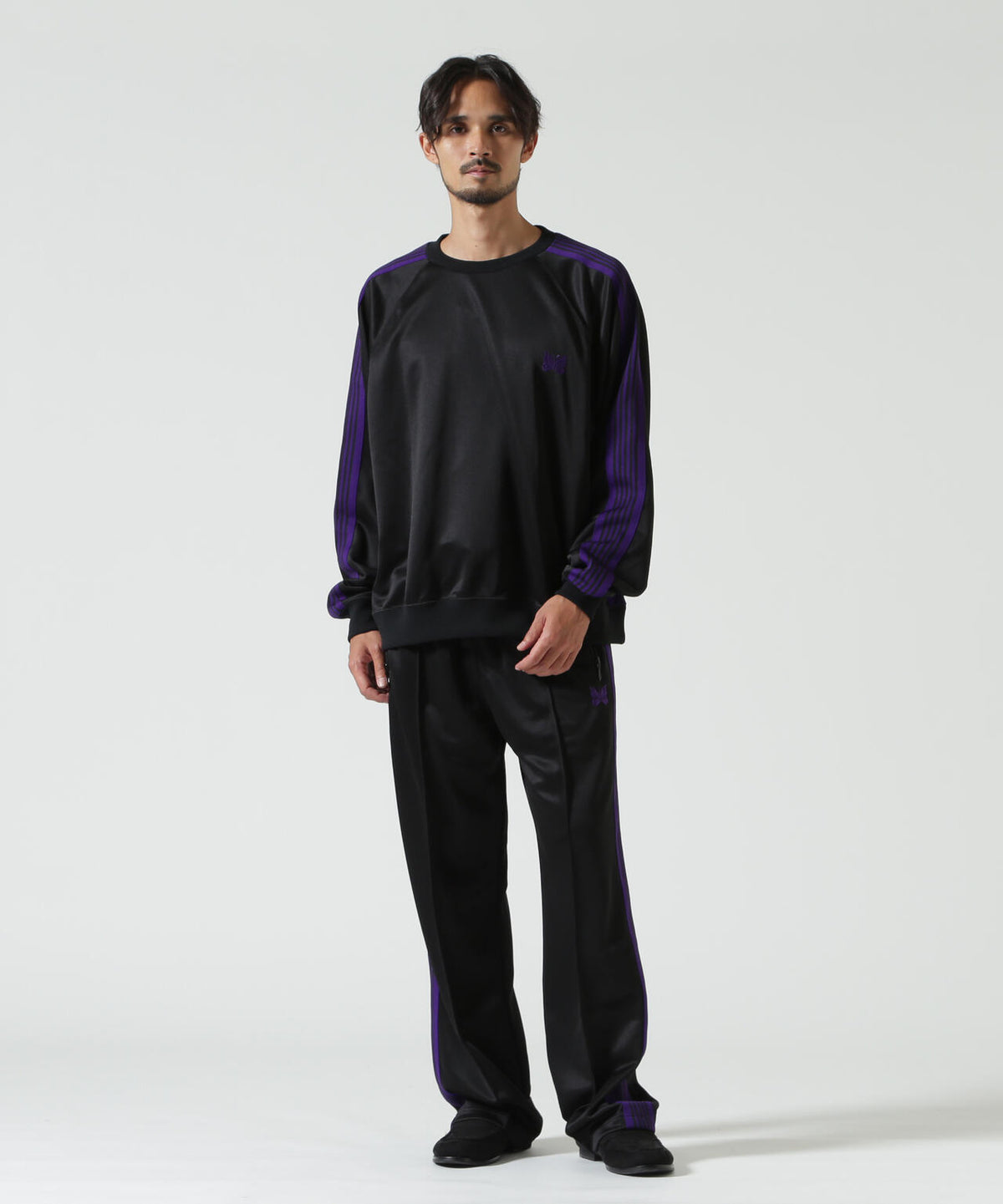 Needles/ニードルズ Track Crew Neck Shirt - Poly Smooth TY350