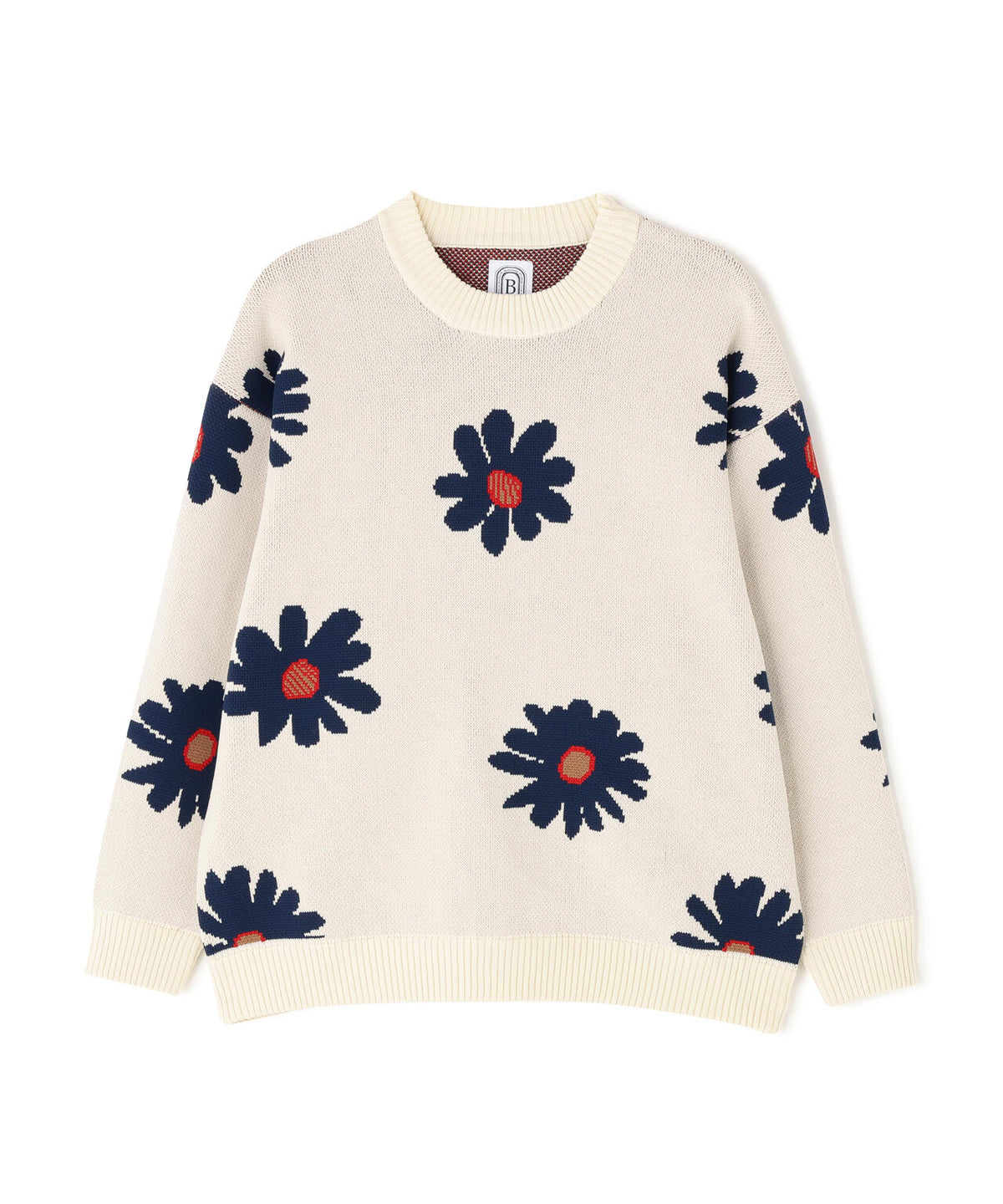 B omnivore/ビーオムニボー FLOWER KNIT TOP