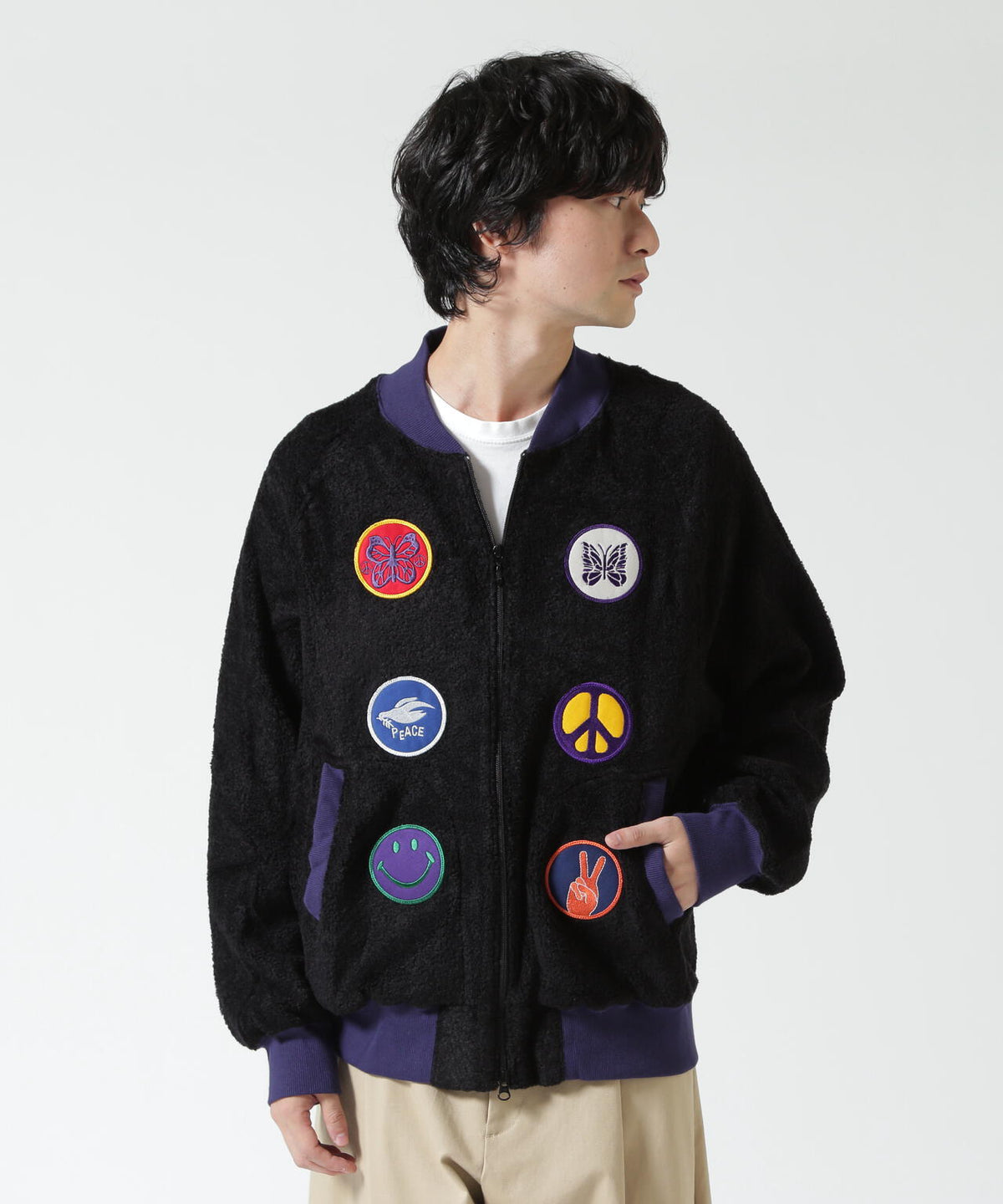 Needles/ニードルズ Souvenir Jacket - Knit Pile スーベニアジャケットニットパイル