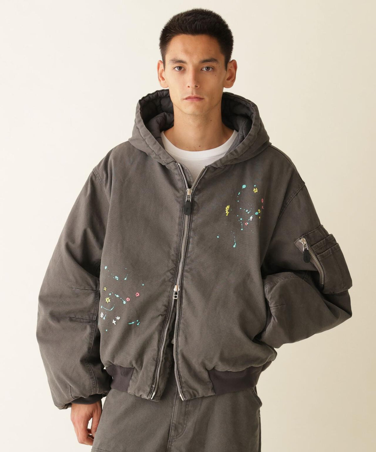 B omnivore/ビーオムニボー DUCK HOOD JACKET ダックフードジャケット