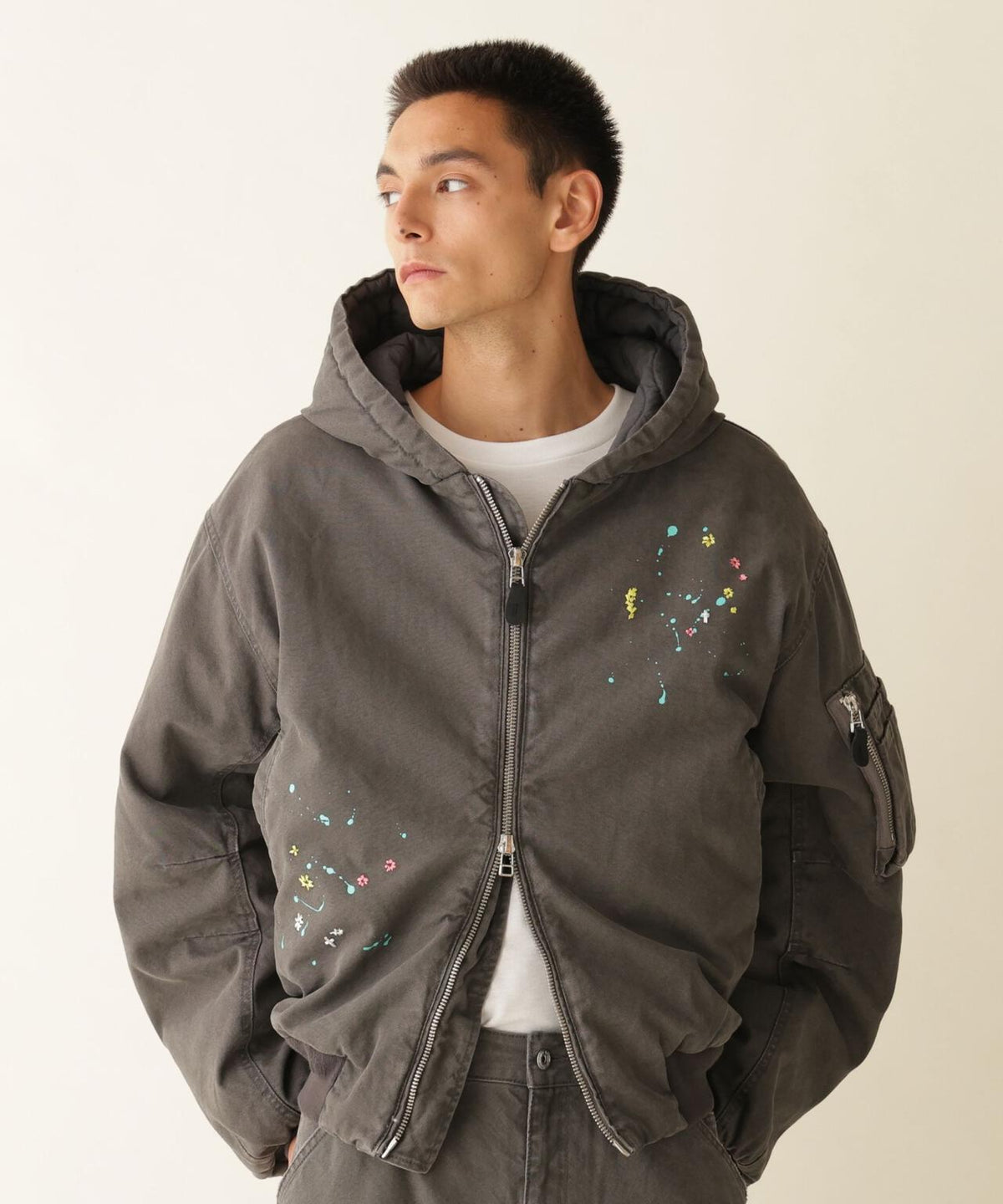 B omnivore/ビーオムニボー DUCK HOOD JACKET ダックフードジャケット