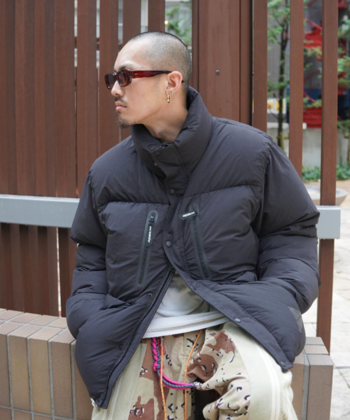 and wander/アンドワンダー puffer down jacket パファーダウンジャケット