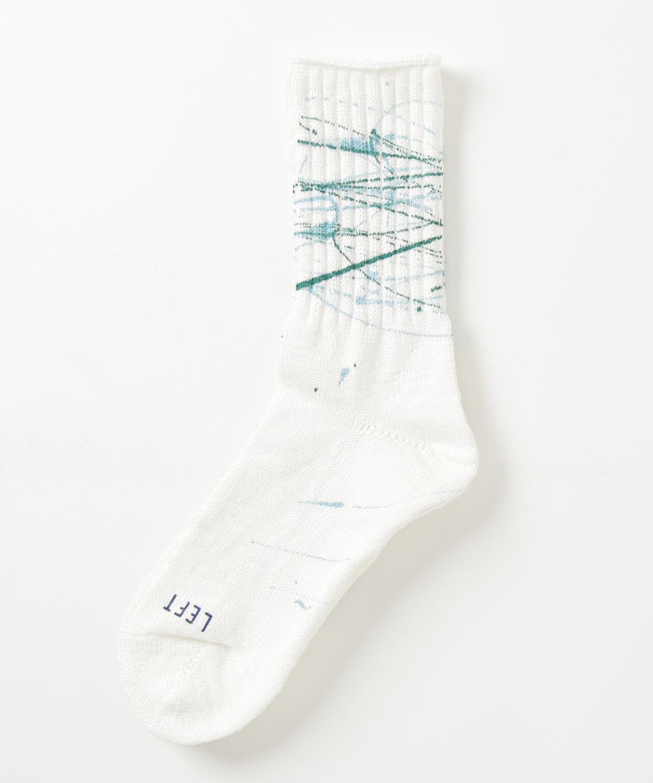 ROSTER SOX/ロスターソックス B PAINT SOCKS メンズ レディース