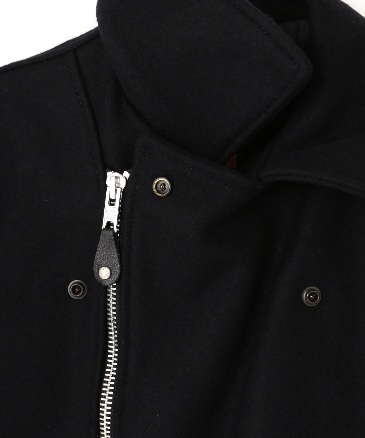 766US MELTON ZIP UP P-COAT/メルトン ジップアップ ピーコート