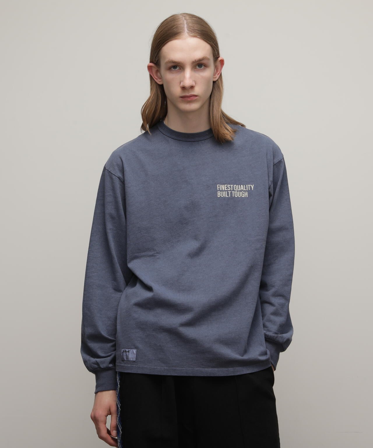 直営限定/LS T-SHIRT FINEST QUALITY EMB/刺繍ロングTシャツ ファイネストクオリティ