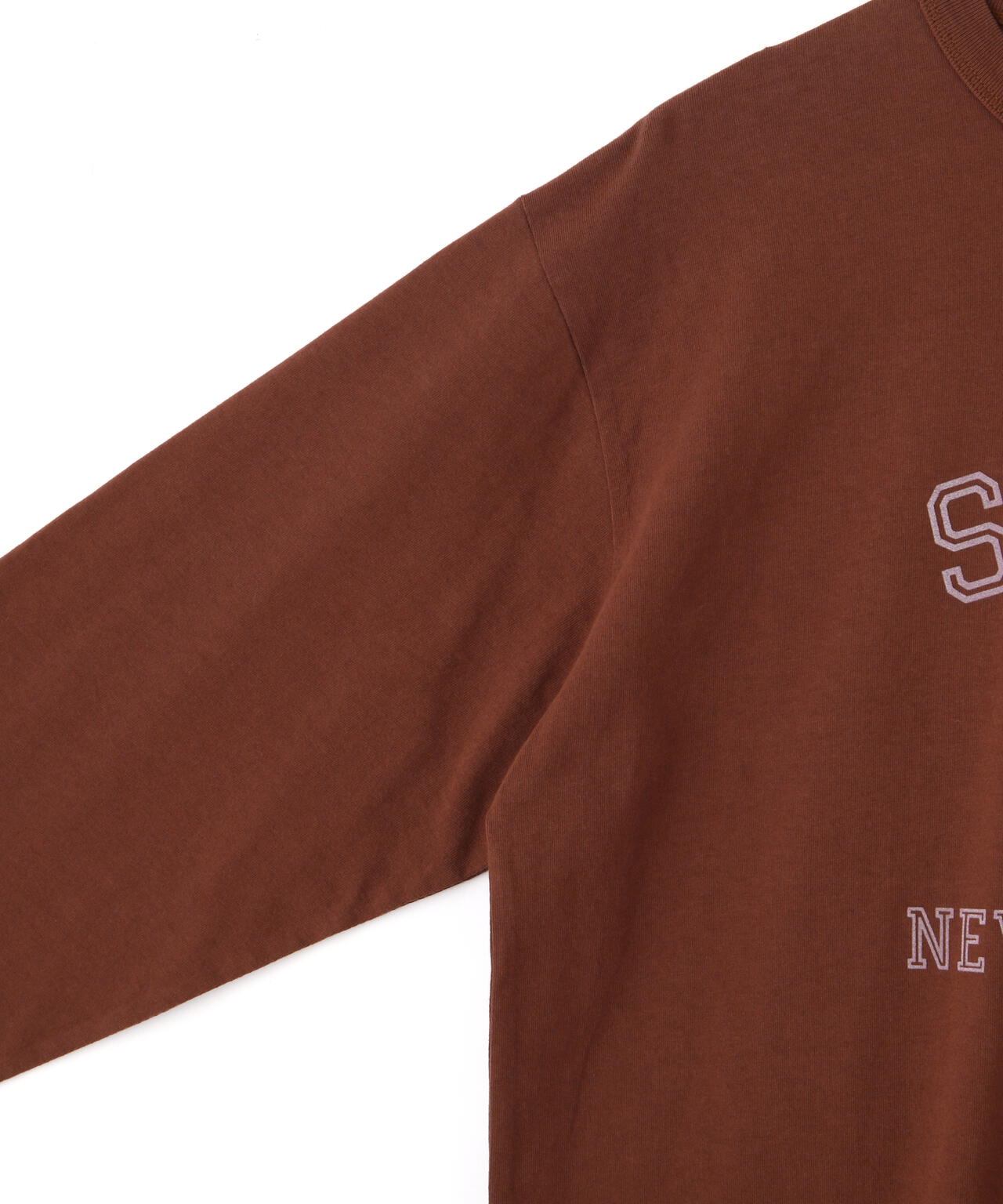 COLOR FLOCKY BULLDOG LS T-SHIRT/カラーフロッキー ブルドッグ LS Tシャツ