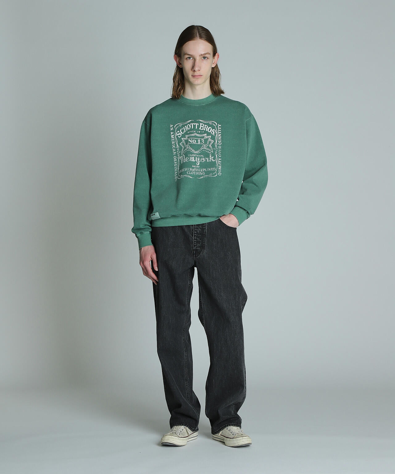 SQUARE LOGO CREW SWEAT/スクエアロゴ クルースウェット