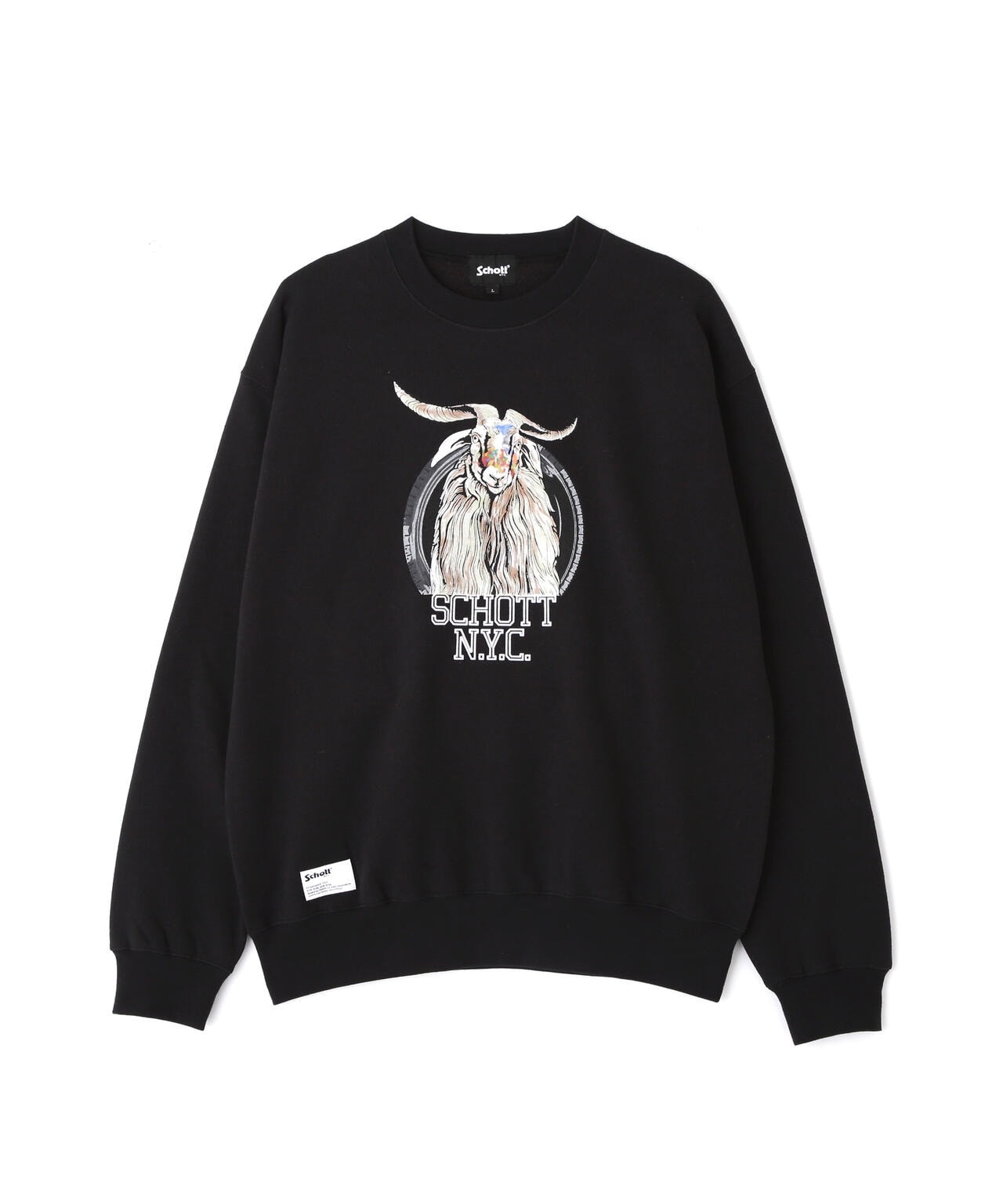 COLOR FLOCKY GOAT CREW SWEAT/カラーフロッキー ゴート クルースウェット