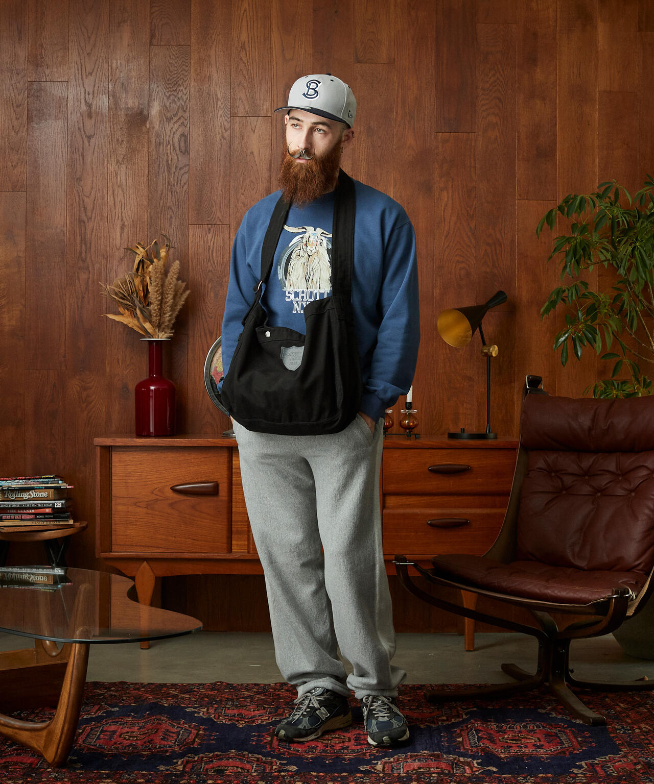 COLOR FLOCKY GOAT CREW SWEAT/カラーフロッキー ゴート クルースウェット