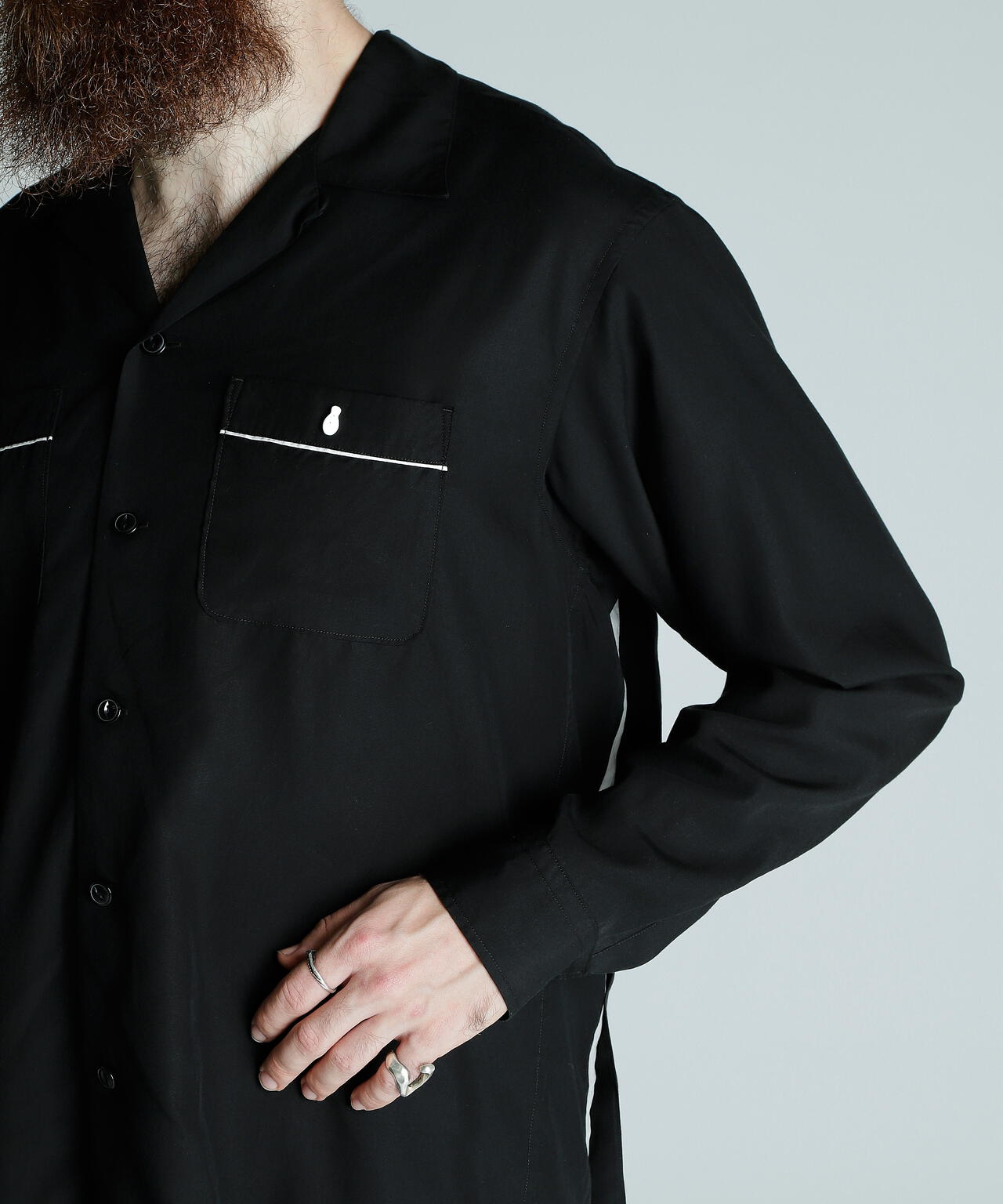 BOWLING SHIRT'LEATHER JACKET MAKES A MAN/ボーリングシャツ レザージャケット メイクス ア マン