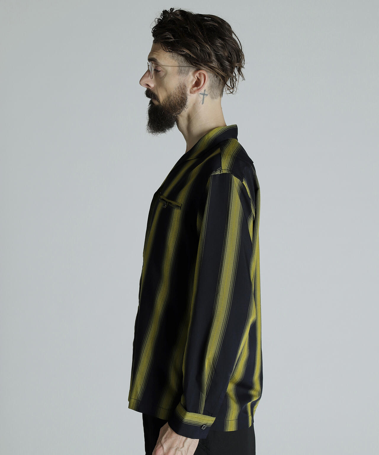 STRIPE LS SHIRT/ストライプ LSシャツ