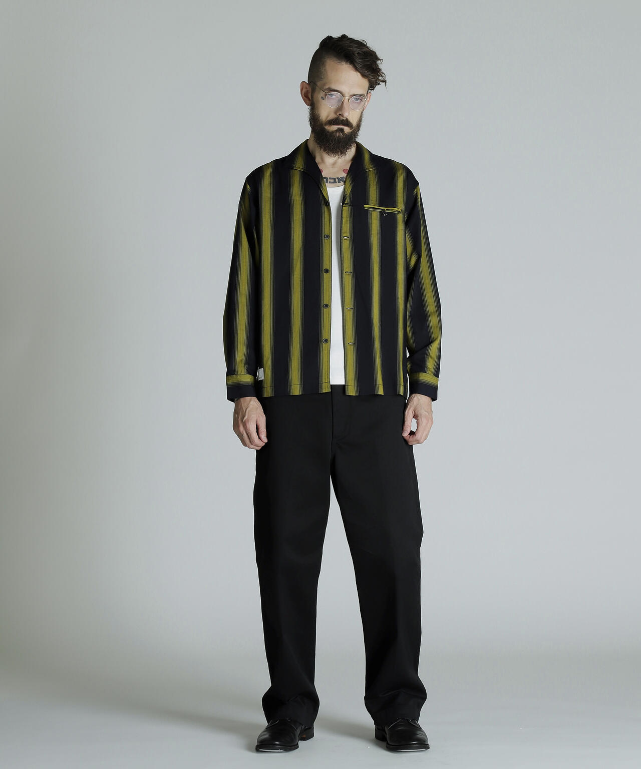 STRIPE LS SHIRT/ストライプ LSシャツ