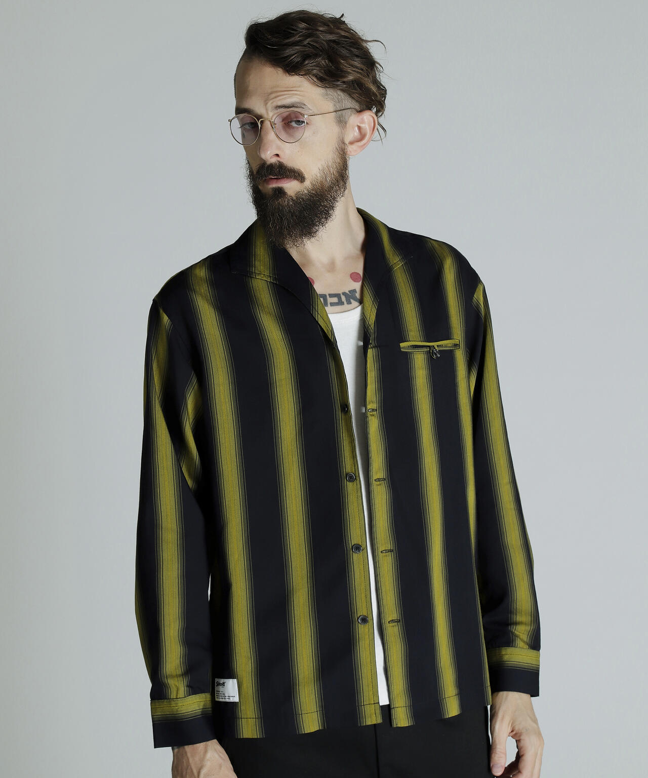 STRIPE LS SHIRT/ストライプ LSシャツ