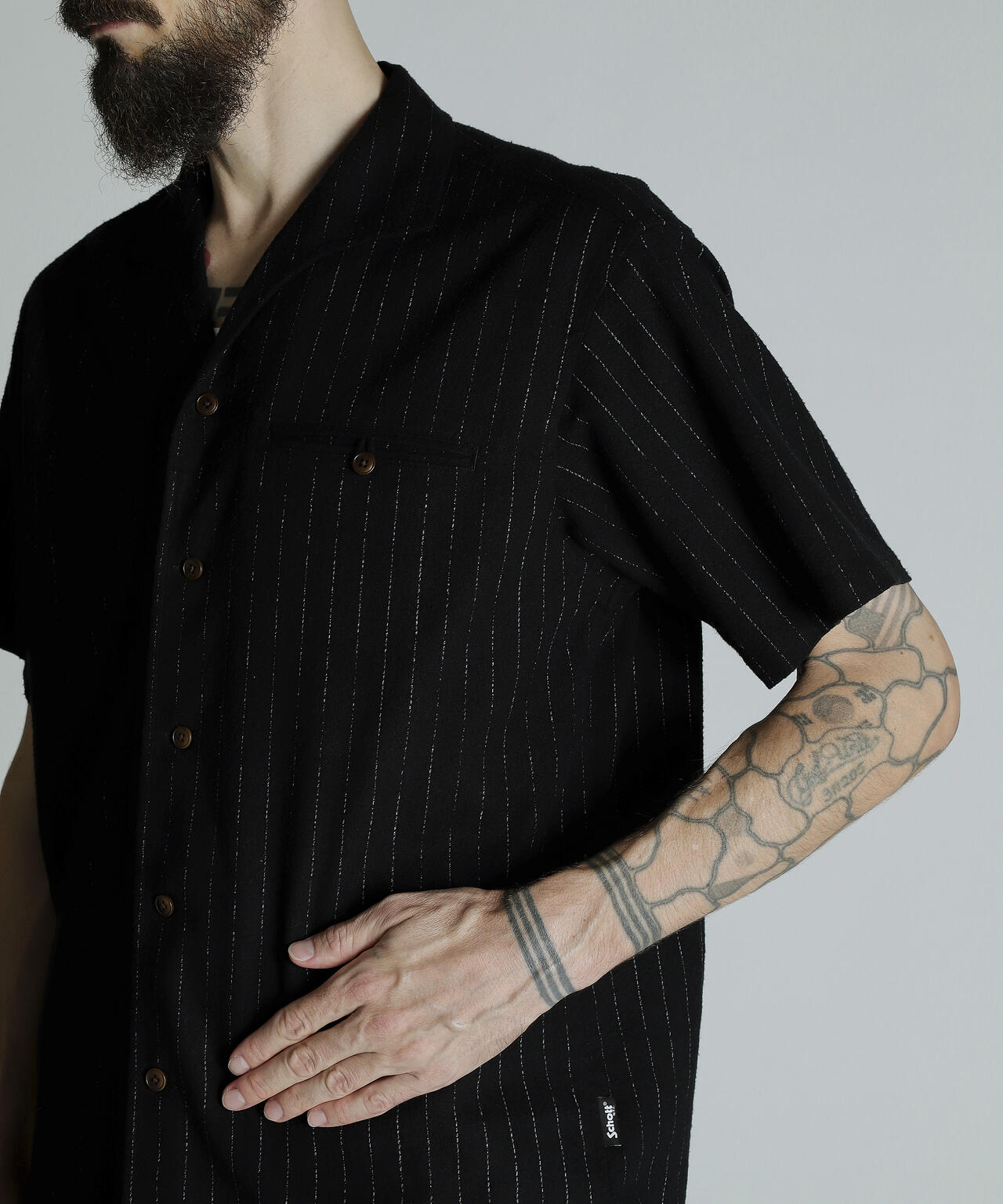 HV SHIRT 'DOT AND STRIPE'/HVシャツドット アンド ストライプ