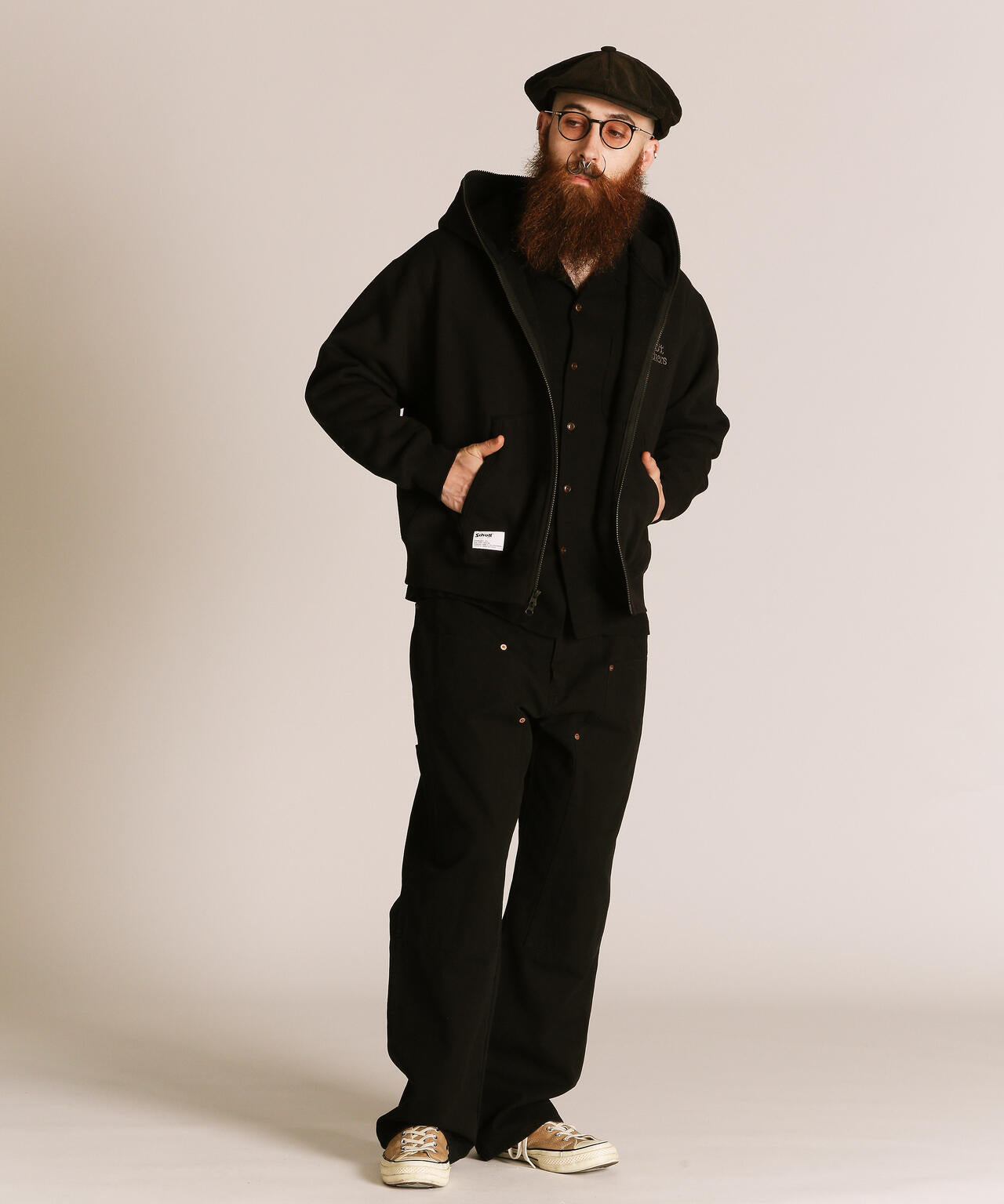 B.S. ZIP HOODED SWEAT/ブラックシープ フルジップ スウェット パーカー