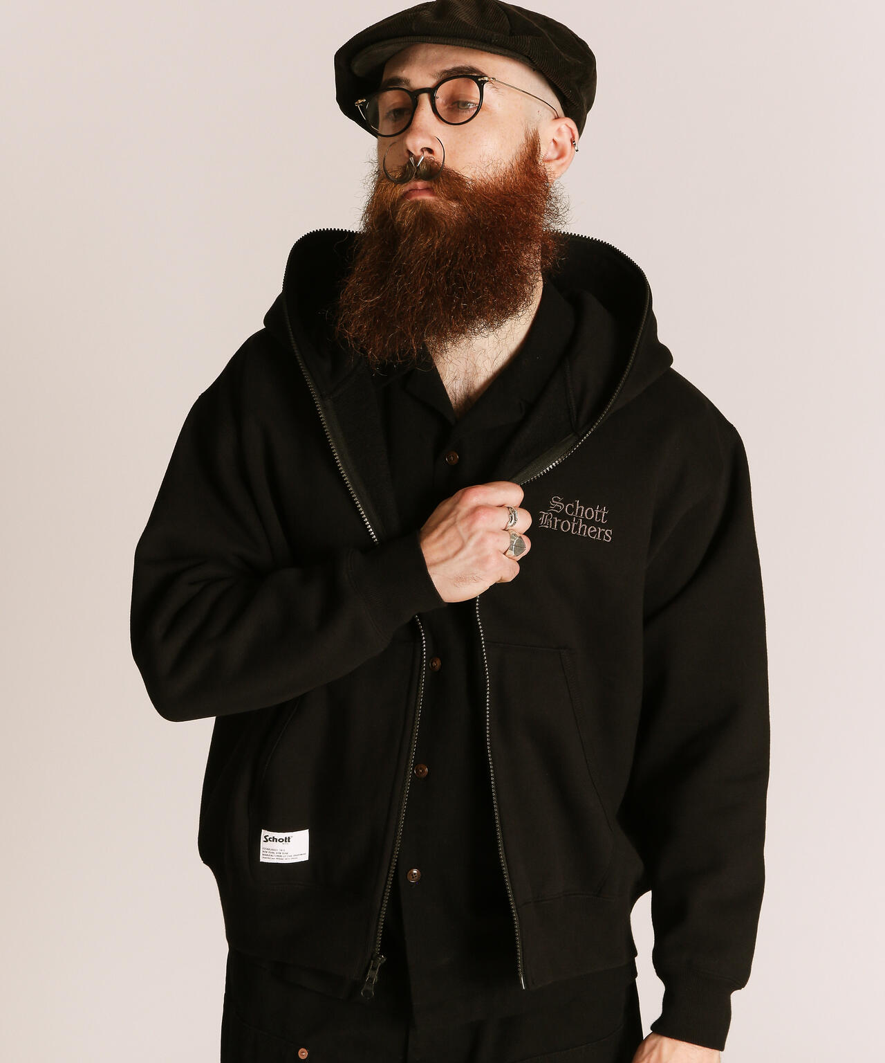 B.S. ZIP HOODED SWEAT/ブラックシープ フルジップ スウェット パーカー