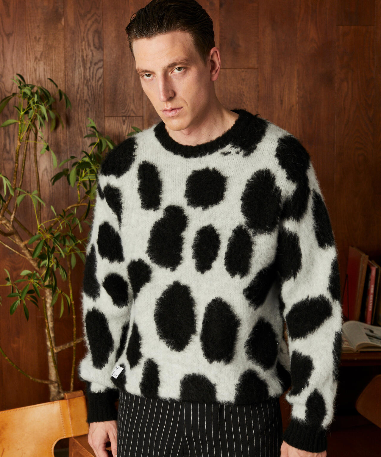 GIRAFFE CREW KNIT/ジラフ クルーニット