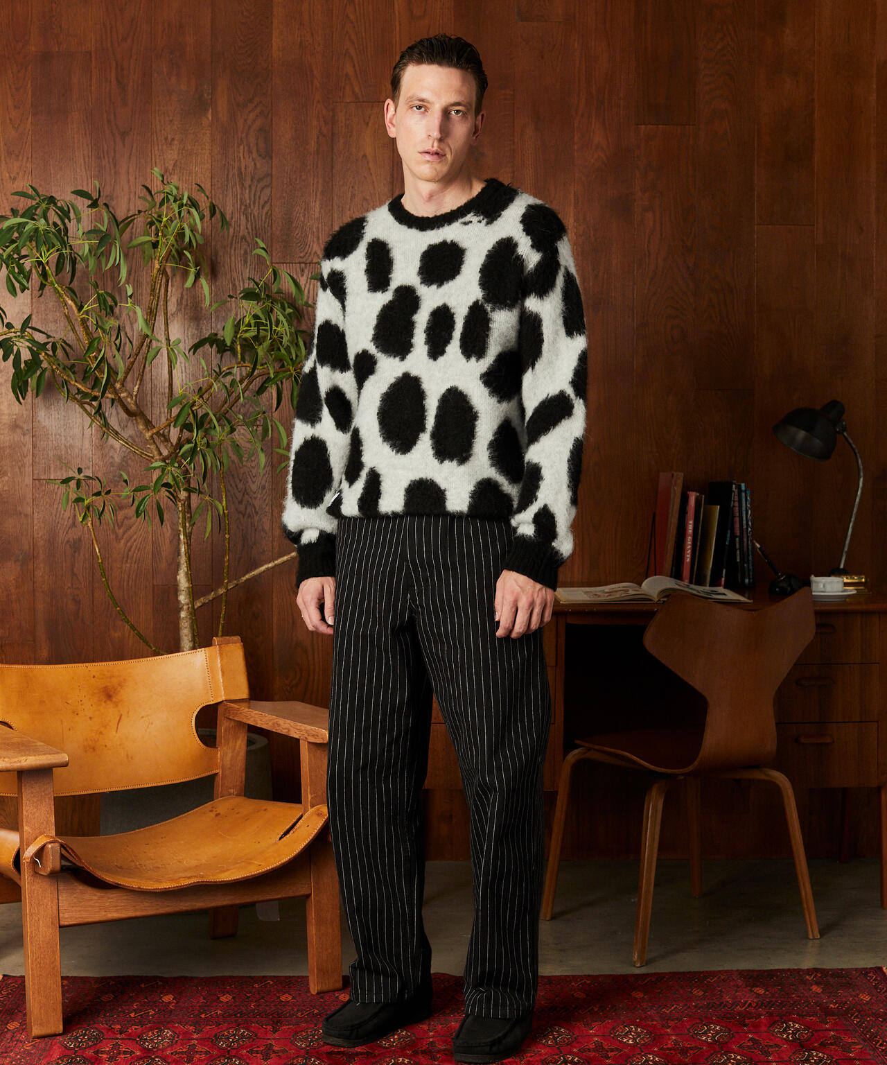 GIRAFFE CREW KNIT/ジラフ クルーニット