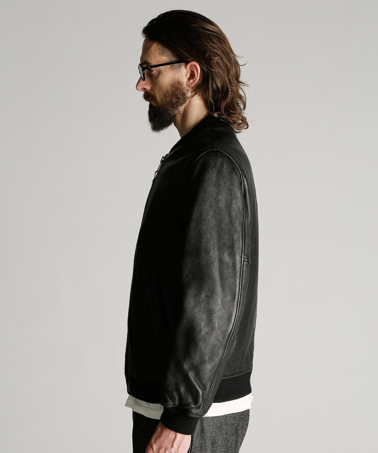 LEATHER JACKET BOWERY/レザージャケット バワリー MA-1
