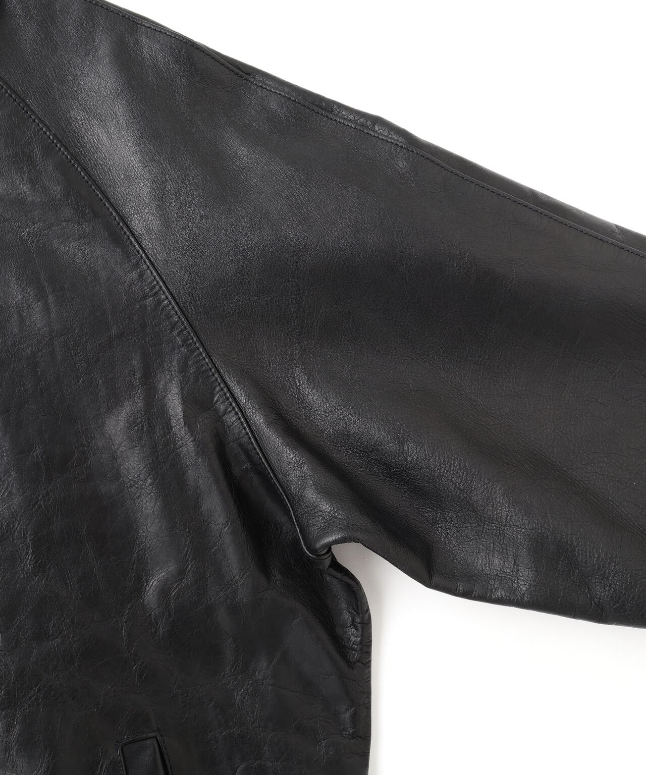 LEATHER COACH JACKET/レザーコーチジャケット