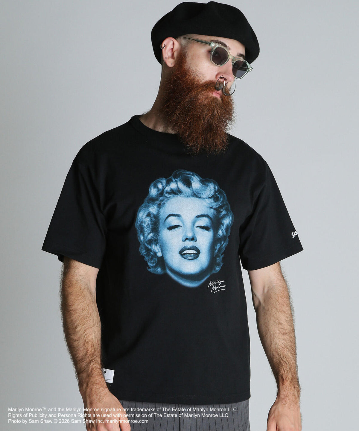 MARILYN MONROE MONOCHROME T-SHIRT/マリリンモンロー モノクローム Tシャツ