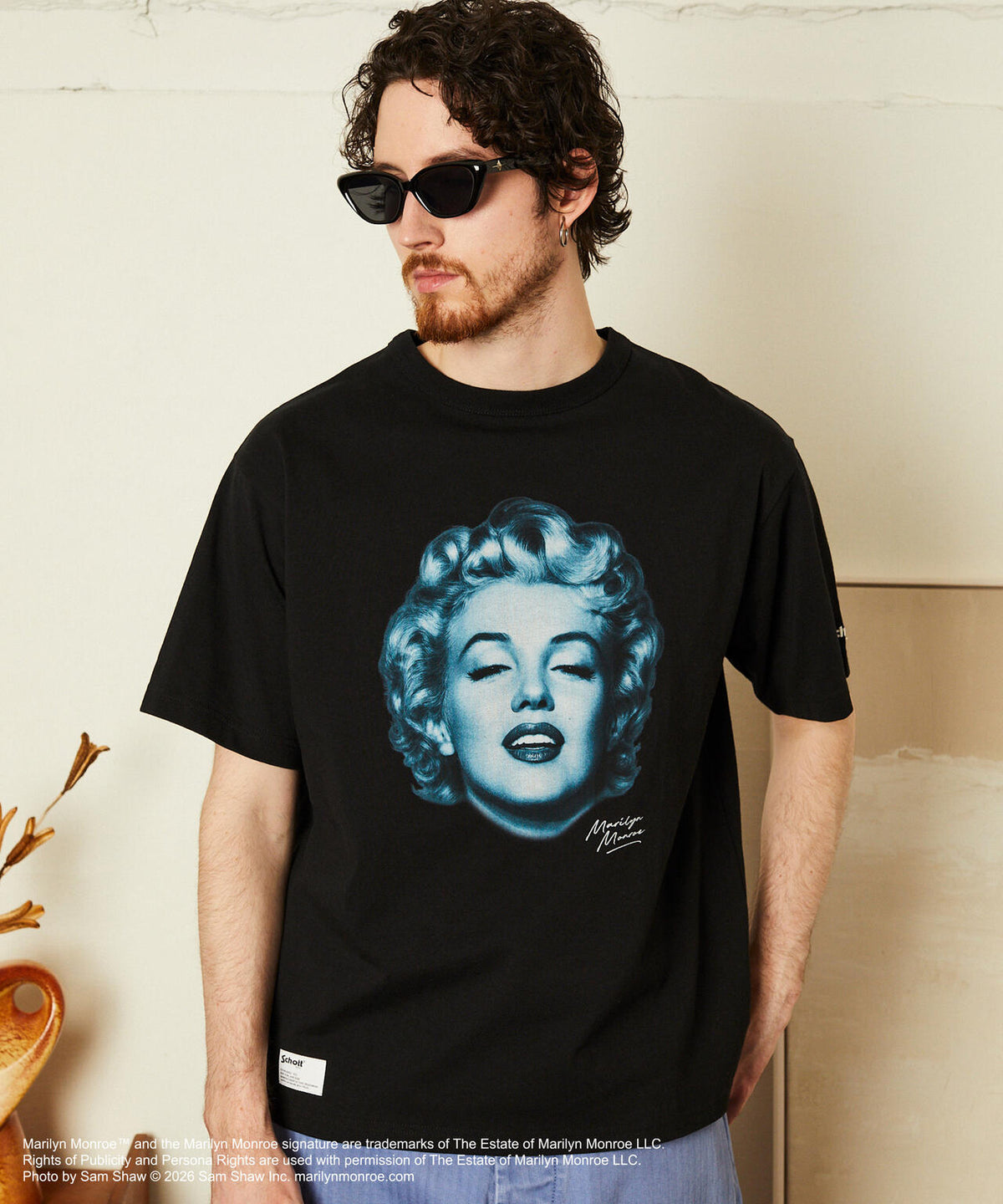MARILYN MONROE MONOCHROME T-SHIRT/マリリンモンロー モノクローム Tシャツ