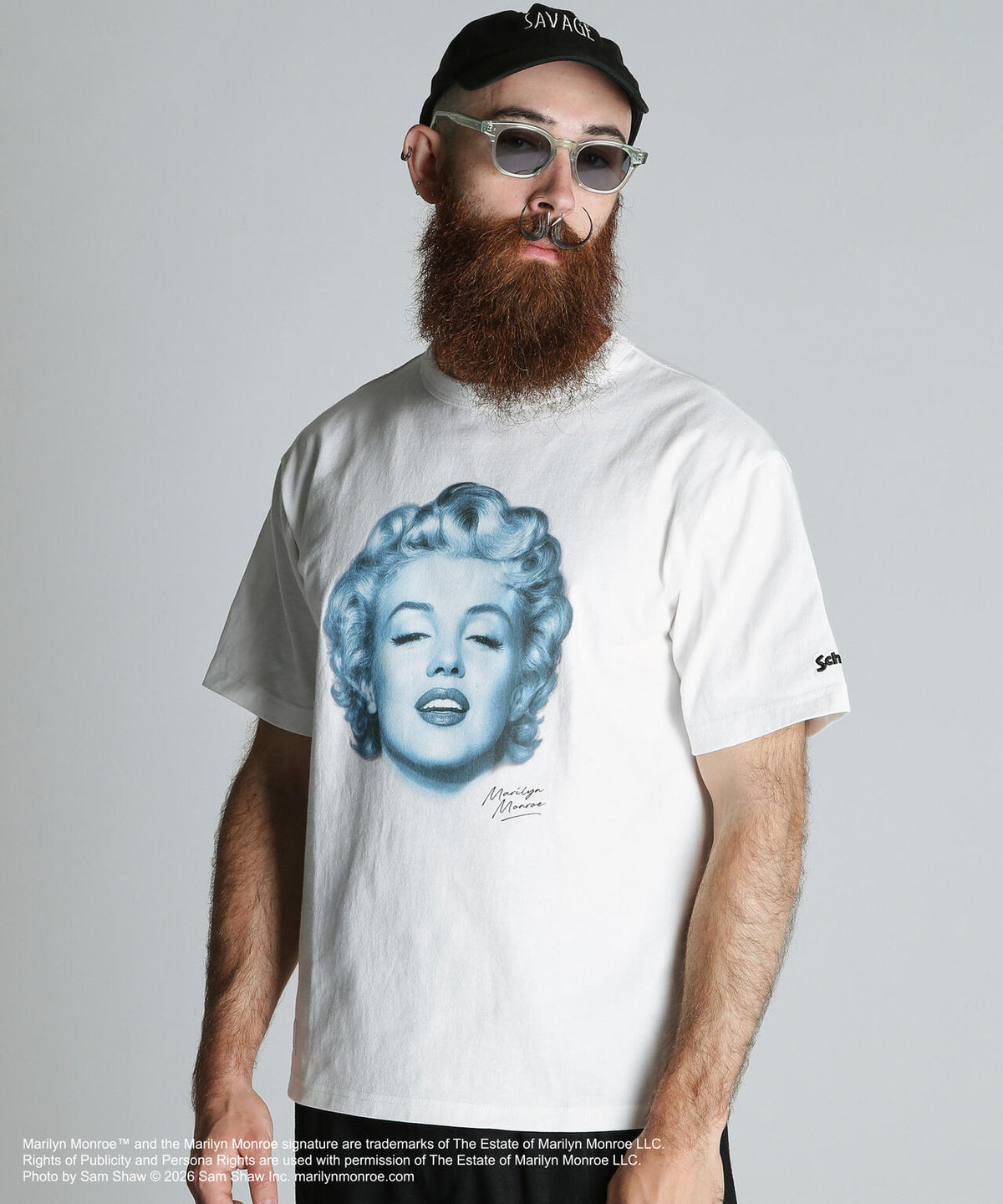 MARILYN MONROE MONOCHROME T-SHIRT/マリリンモンロー モノクローム Tシャツ