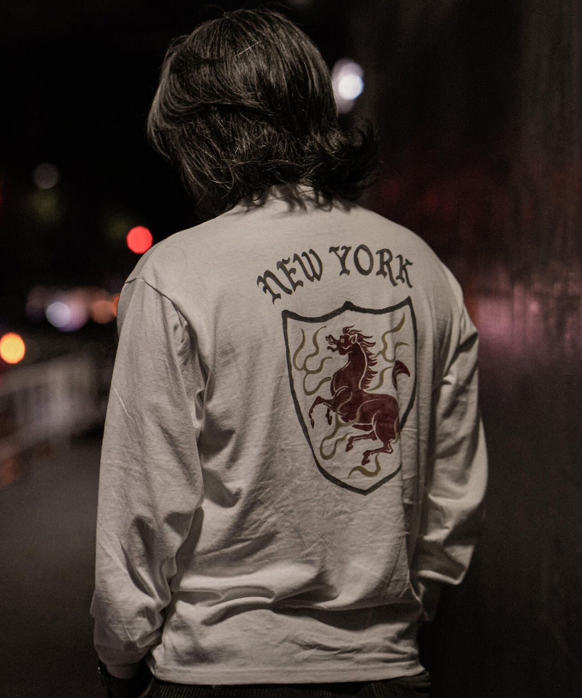 SHIELD HORSE HENLEY LS T-SHIRT/シールドホース ヘンリーロンT