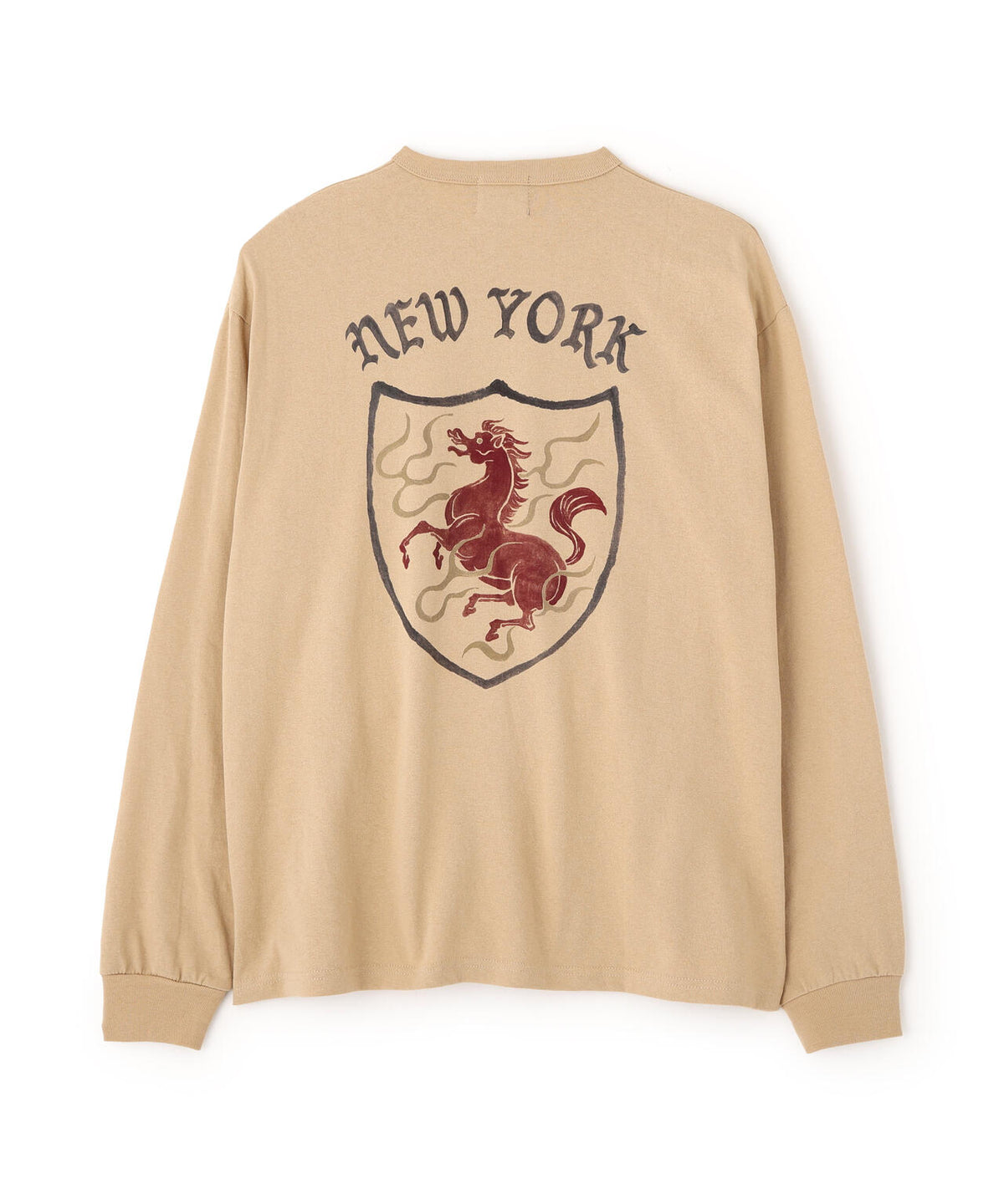 SHIELD HORSE HENLEY LS T-SHIRT/シールドホース ヘンリーロンT