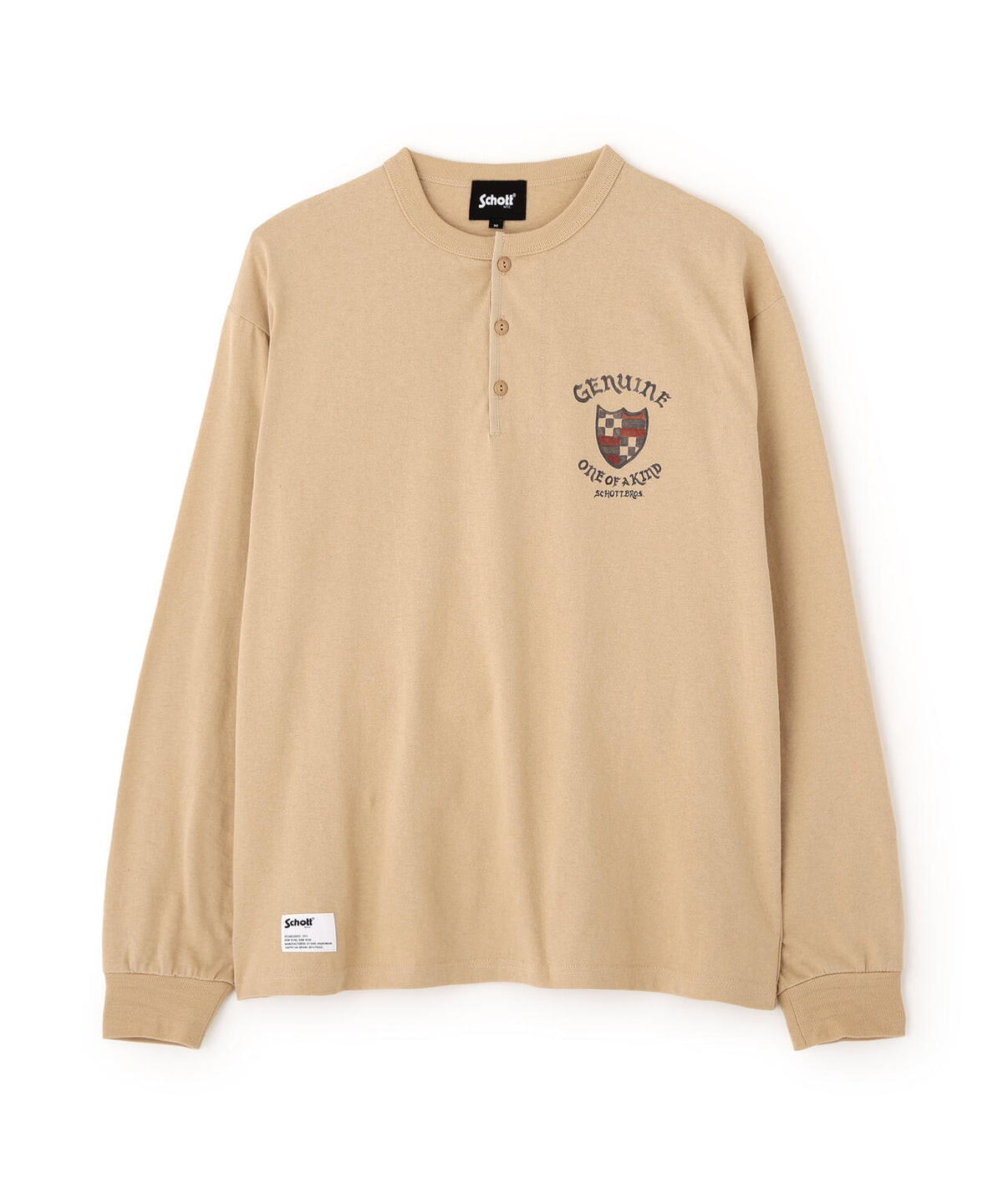 SHIELD HORSE HENLEY LS T-SHIRT/シールドホース ヘンリーロンT
