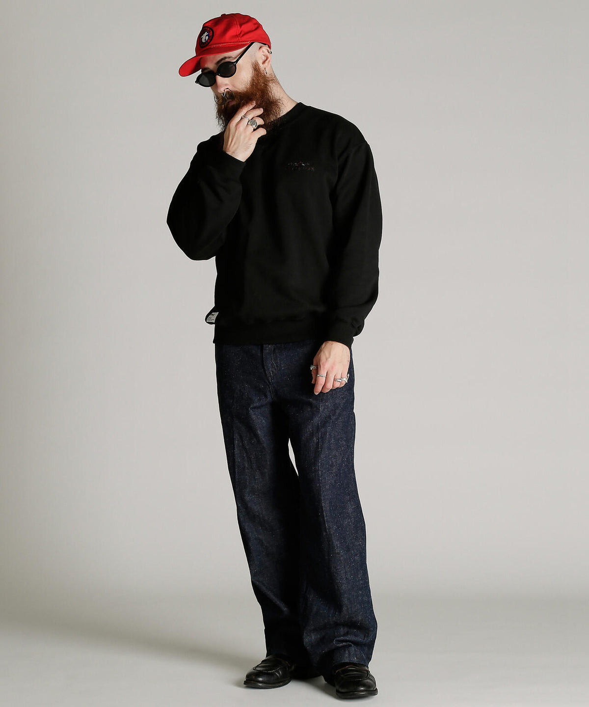 CREW SWEAT SHAKE HAND HORSE/クルースウェット シェイクハンドホース